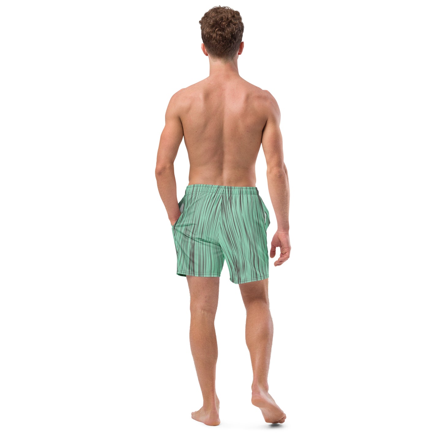 Bottom Time™ Eco-Friendly Men's Swim Trunks, Sea Turtle