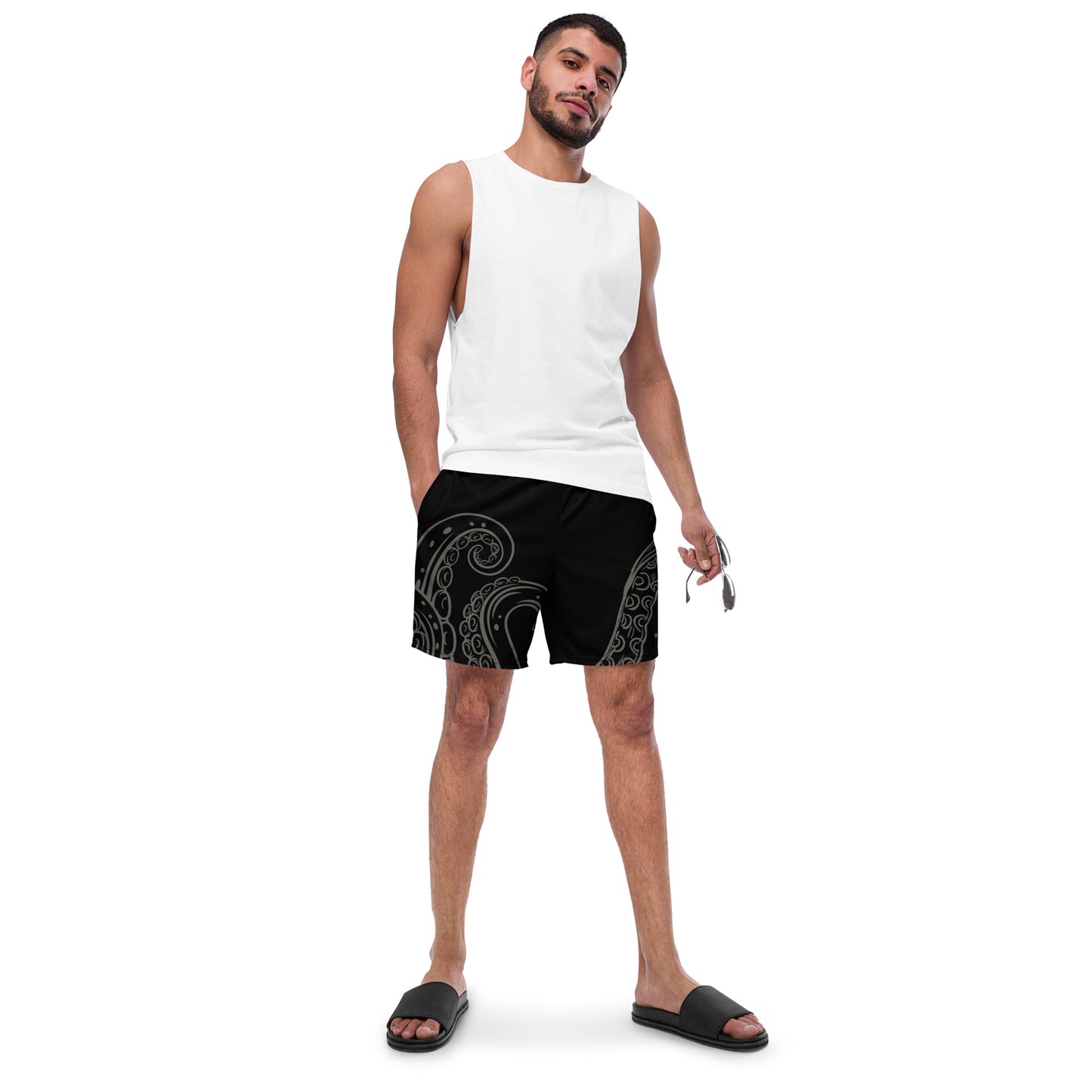 Bottom Time™ Eco-Friendly Men's Swim Trunks, Octopus