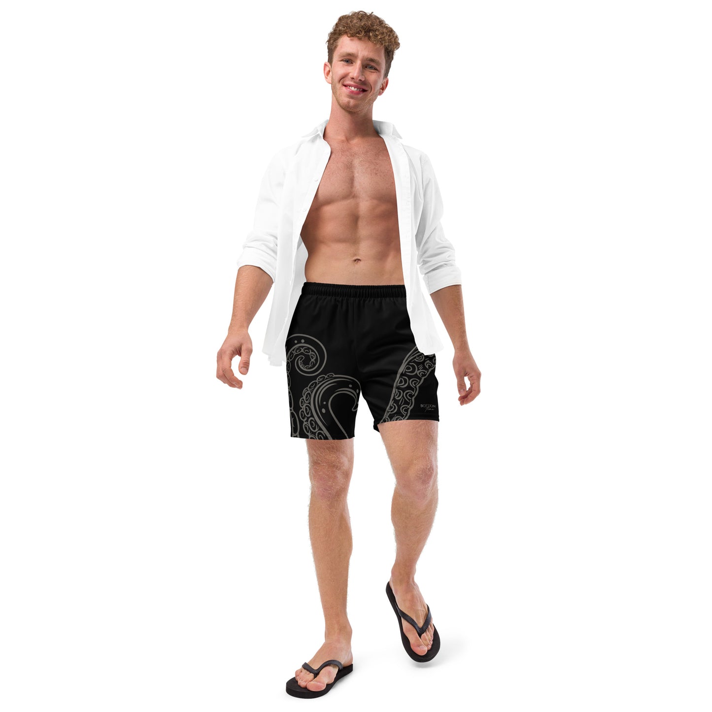 Bottom Time™ Eco-Friendly Men's Swim Trunks, Octopus