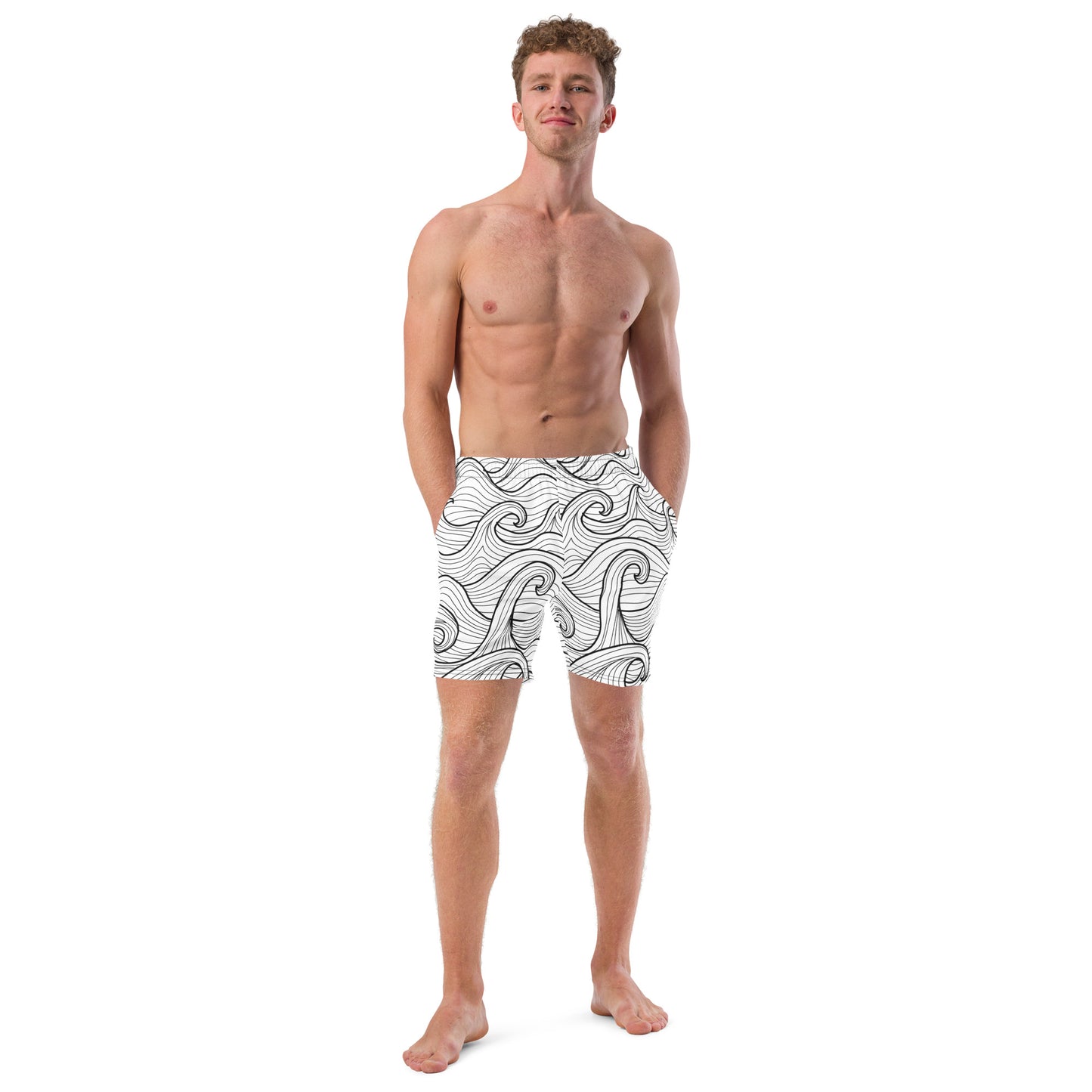 Bottom Time™ Eco-Friendly Men's Swim Trunks, Compass