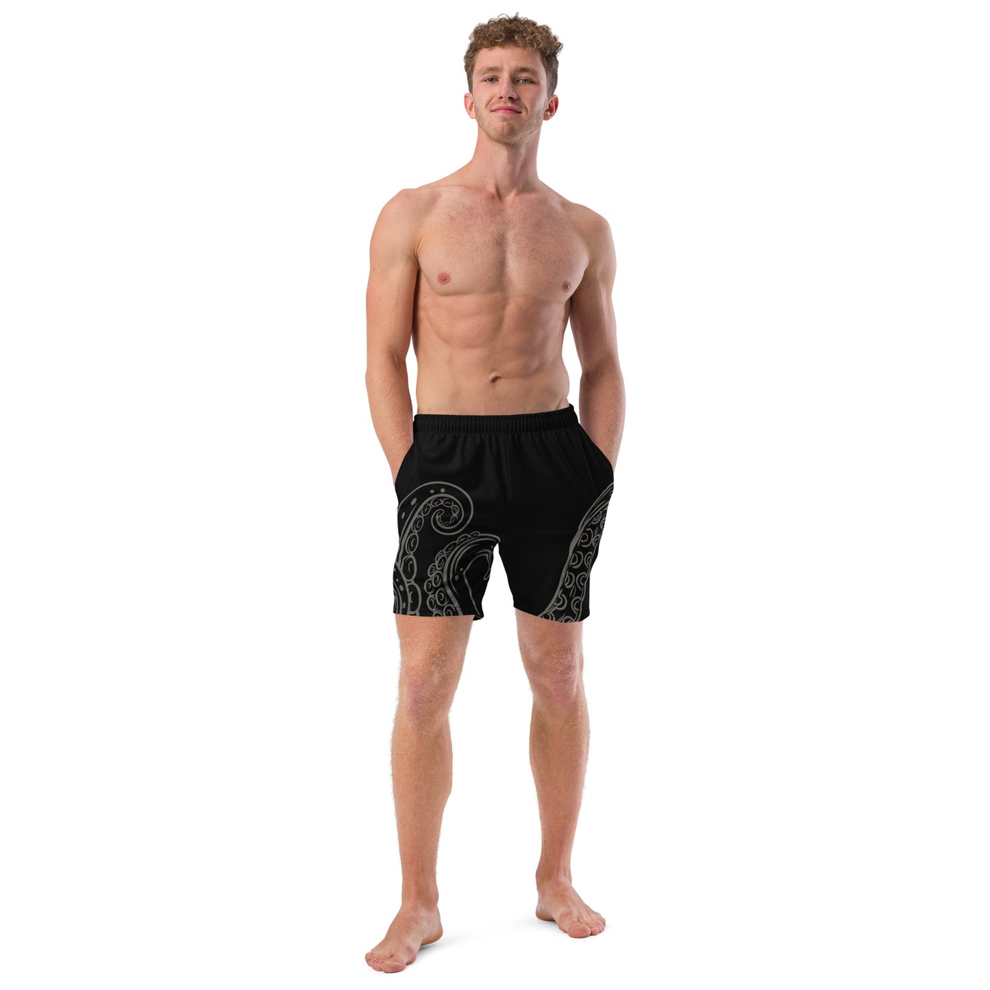 Bottom Time™ Eco-Friendly Men's Swim Trunks, Octopus