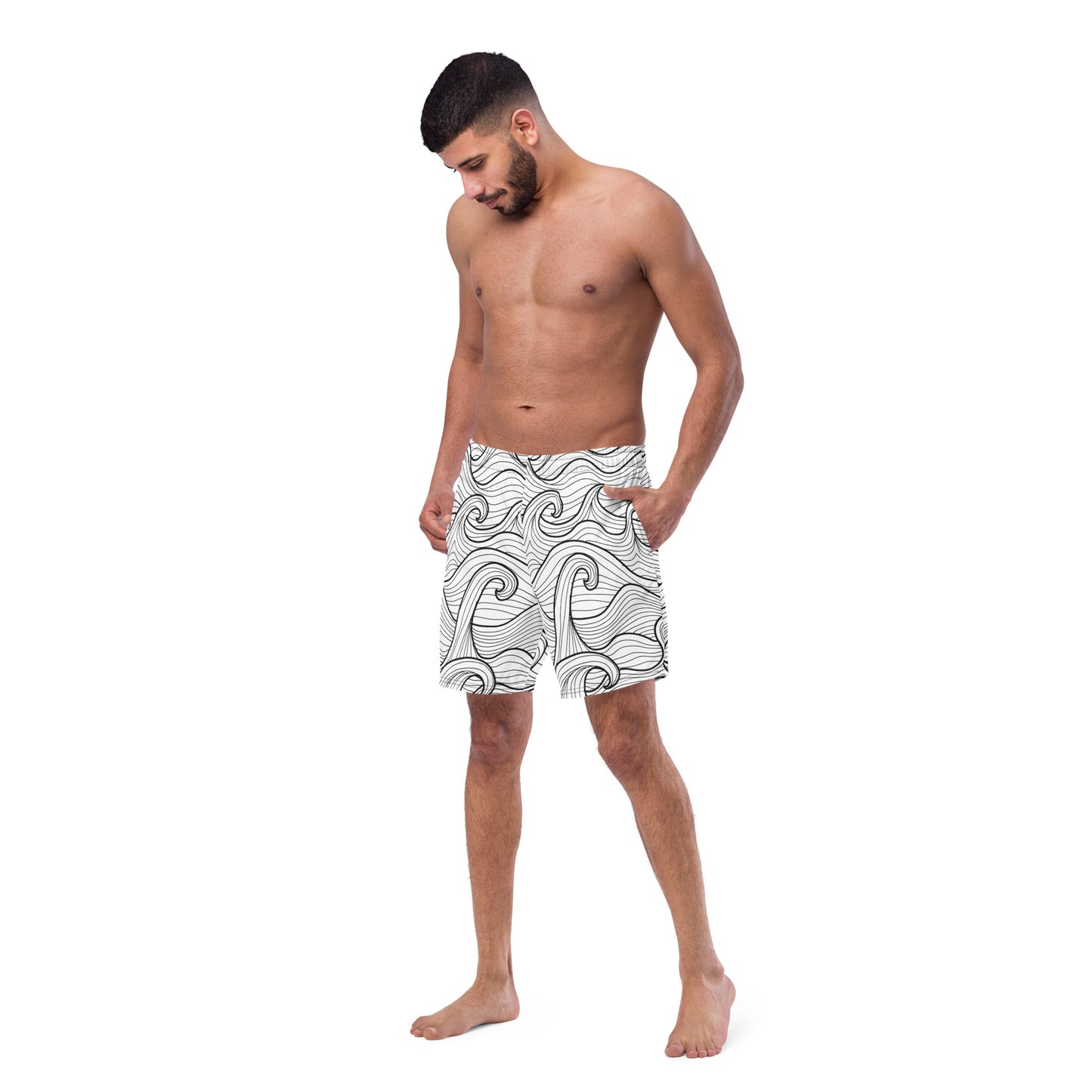 Bottom Time™ Eco-Friendly Men's Swim Trunks, Compass