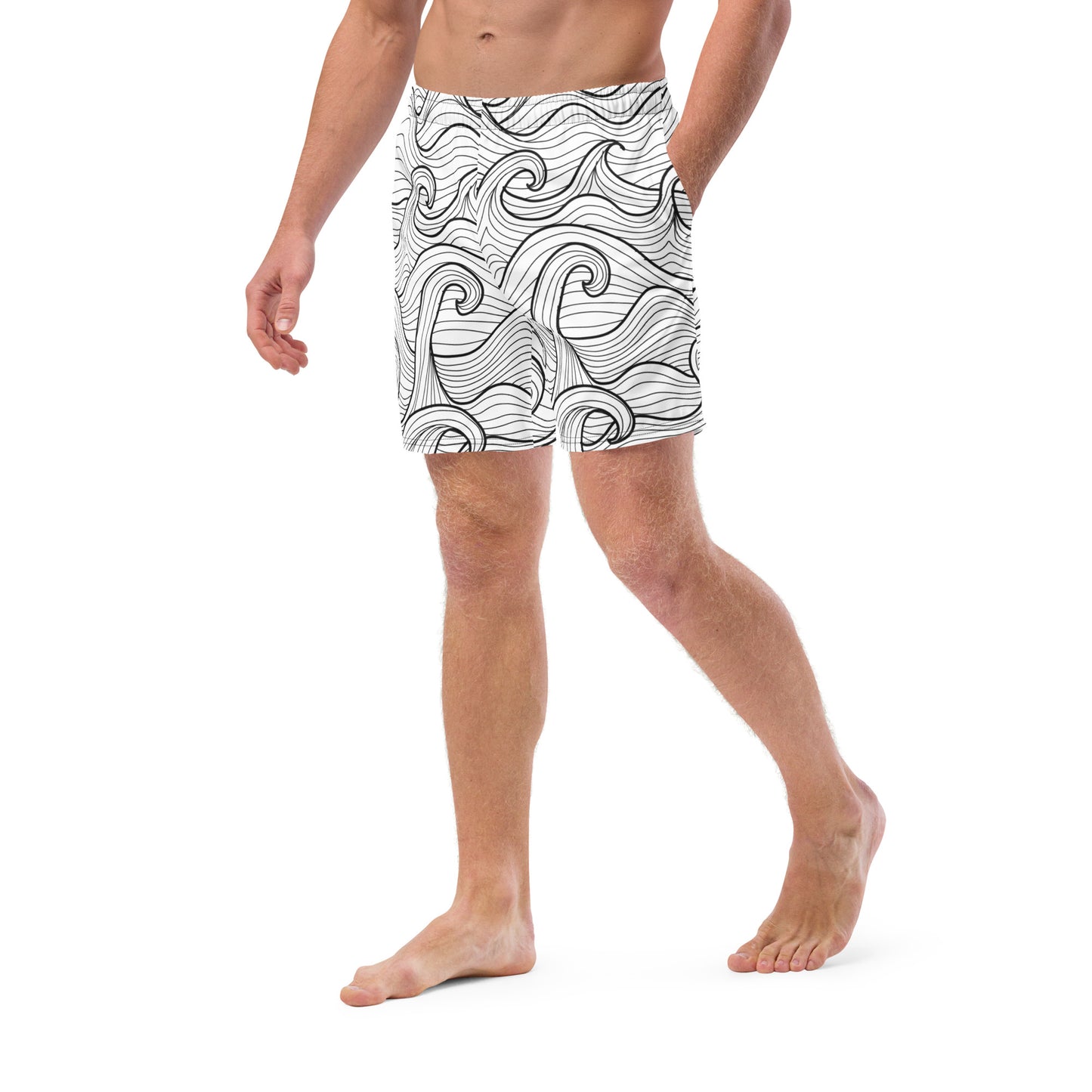 Bottom Time™ Eco-Friendly Men's Swim Trunks, Compass