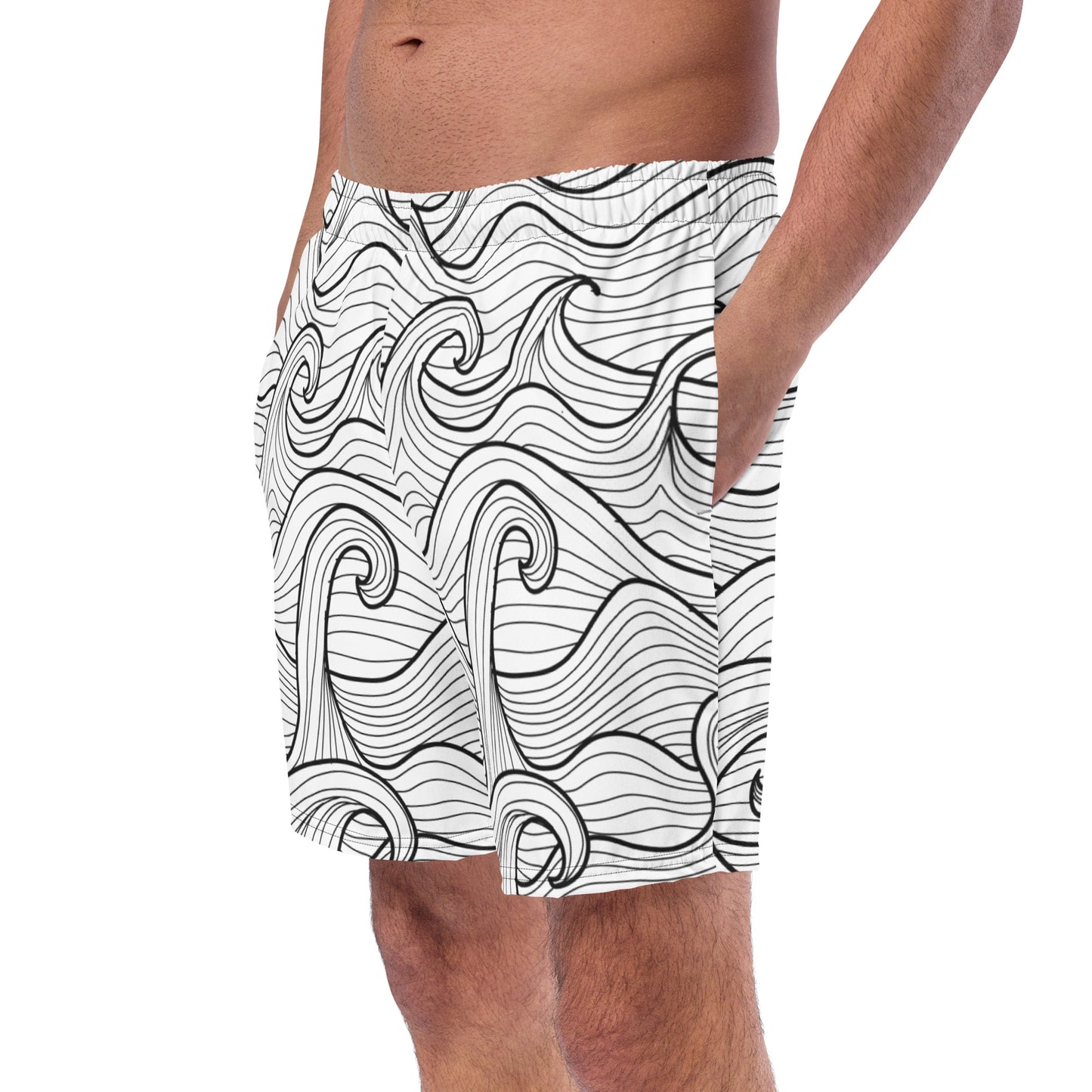 Bottom Time™ Eco-Friendly Men's Swim Trunks, Compass