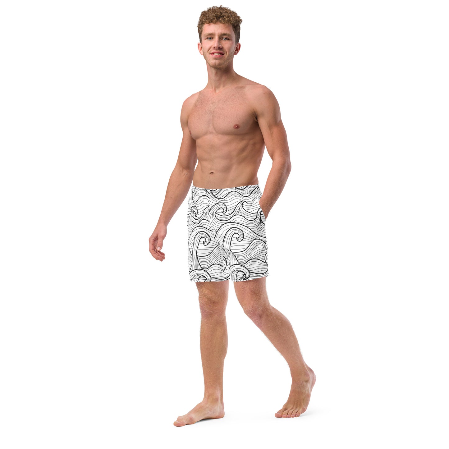 Bottom Time™ Eco-Friendly Men's Swim Trunks, Compass