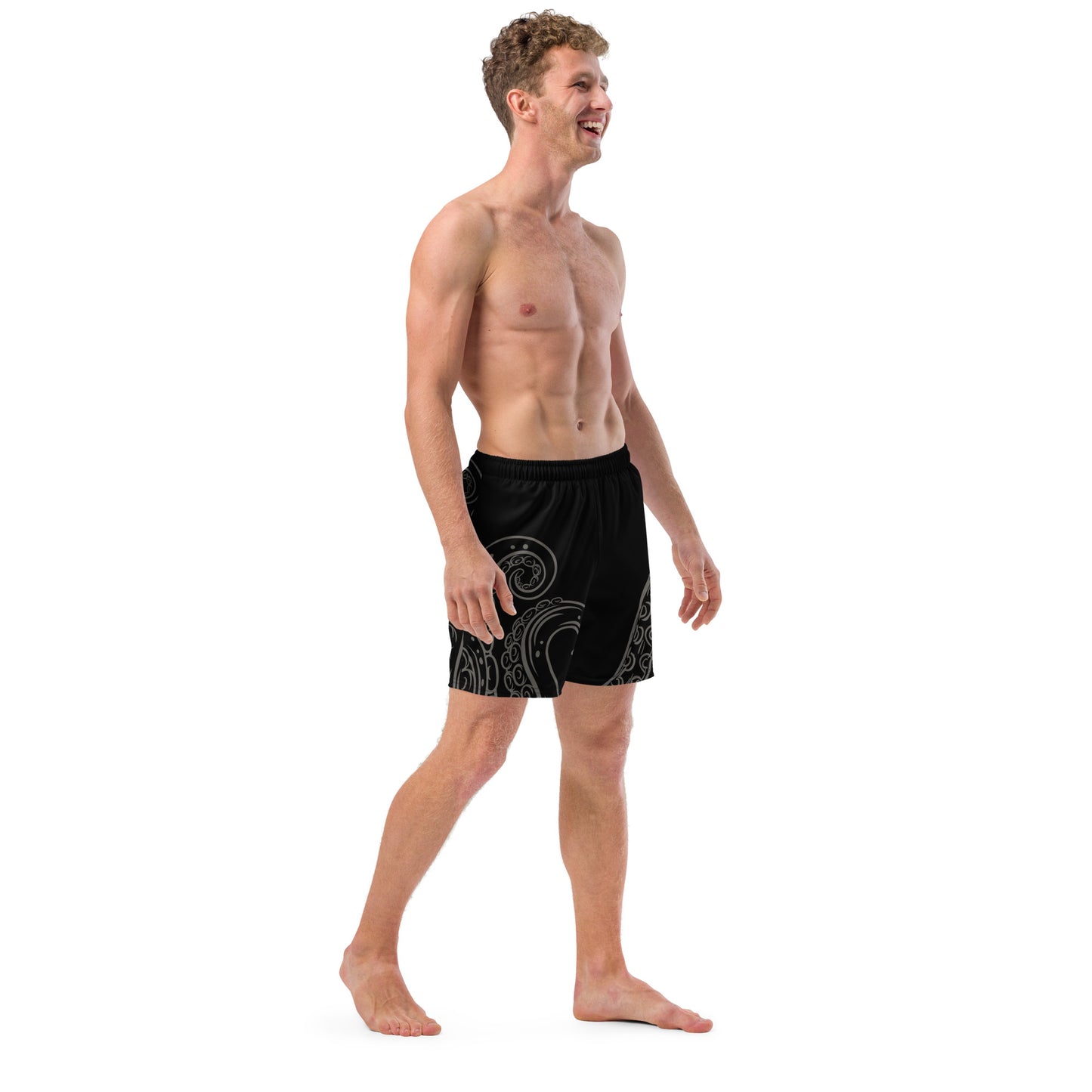 Bottom Time™ Eco-Friendly Men's Swim Trunks, Octopus