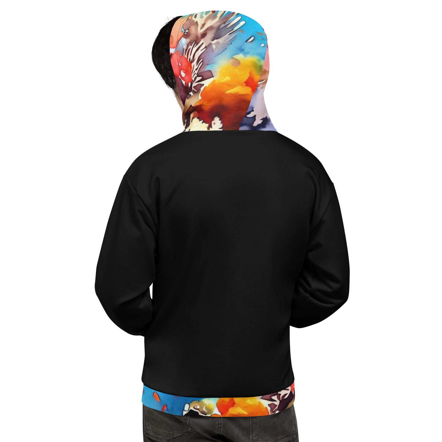 Bottom Time™ Eco-Friendly Unisex Hoodie, Watercolor