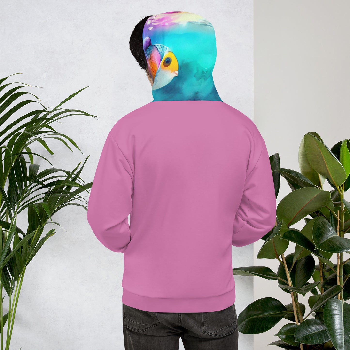 Bottom Time™ Eco-Friendly Unisex Hoodie, Watercolor