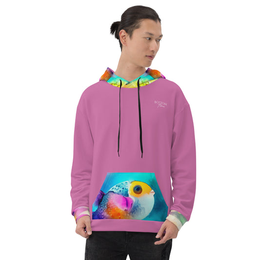 Bottom Time™ Eco-Friendly Unisex Hoodie, Watercolor