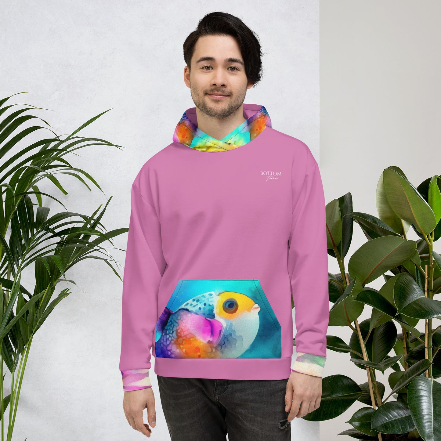 Bottom Time™ Eco-Friendly Unisex Hoodie, Watercolor