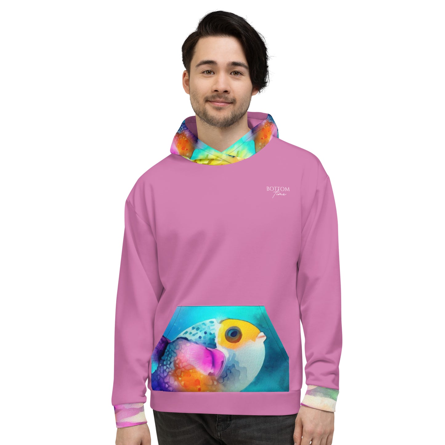 Bottom Time™ Eco-Friendly Unisex Hoodie, Watercolor