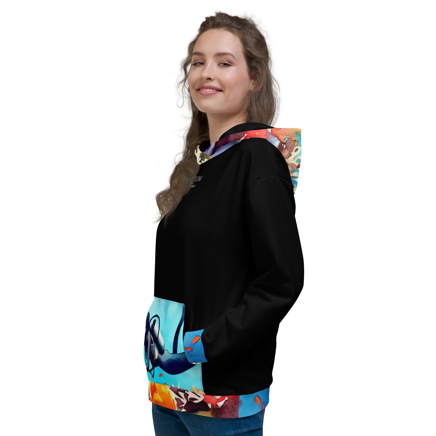 Bottom Time™ Eco-Friendly Unisex Hoodie, Watercolor