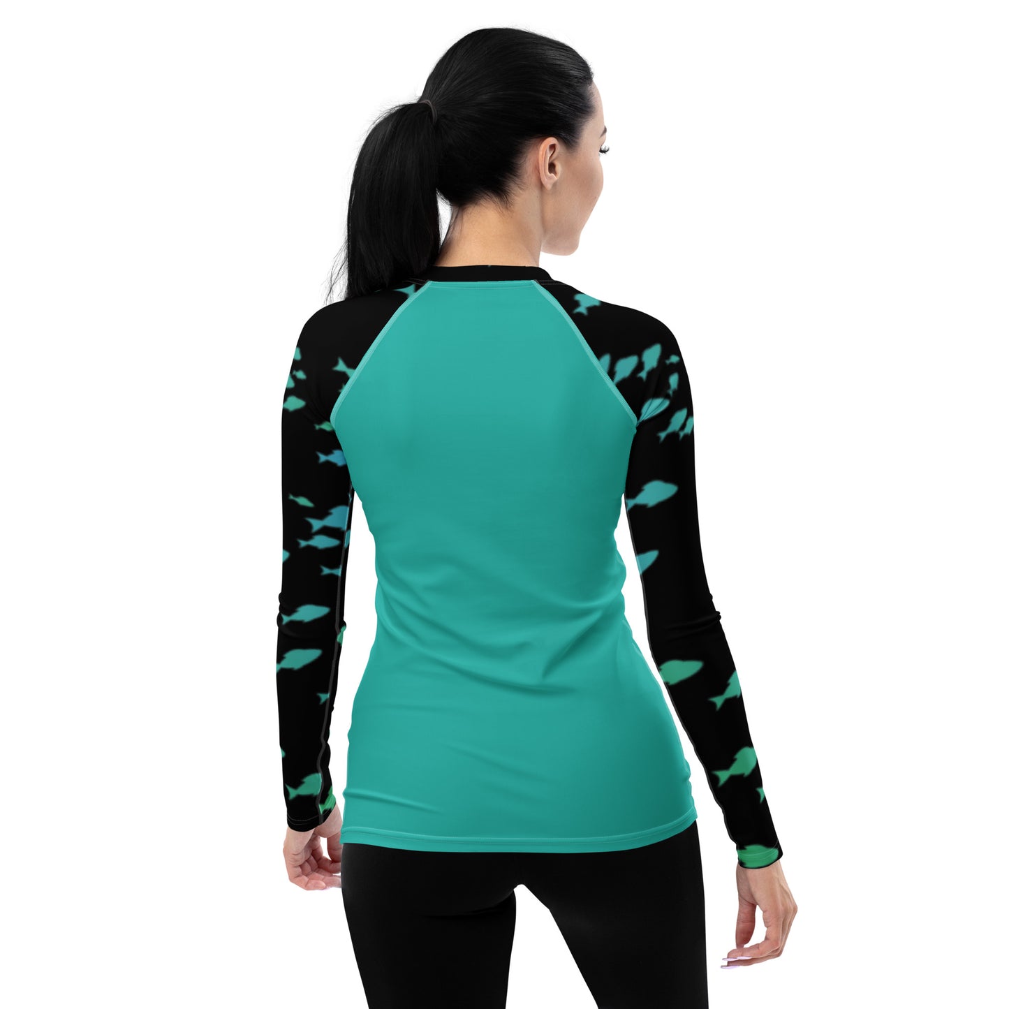 Bottom Time™ Eco-Friendly Women's Rash Guard Fish, Custom, Sets