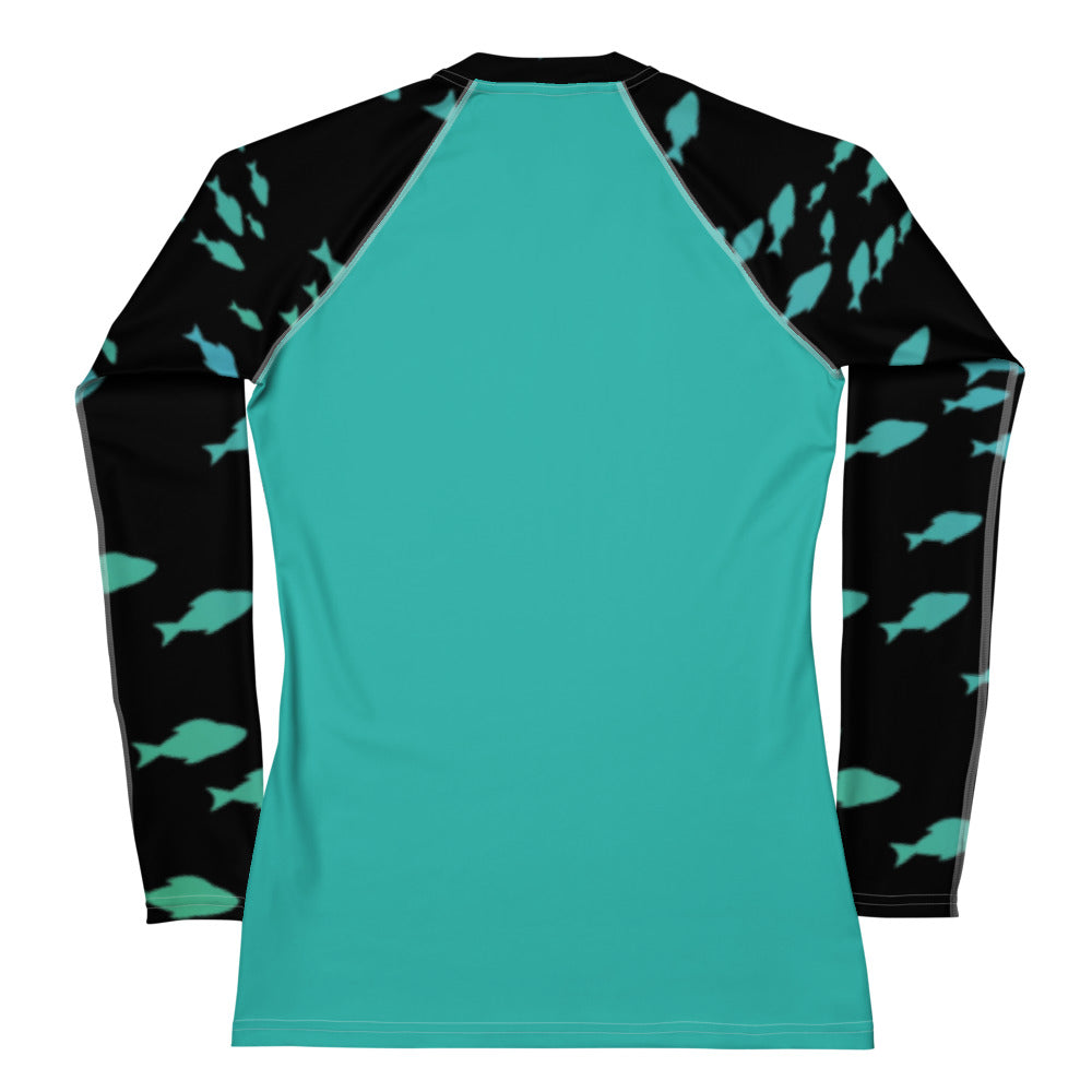 Bottom Time™ Eco-Friendly Women's Rash Guard Fish, Custom, Sets