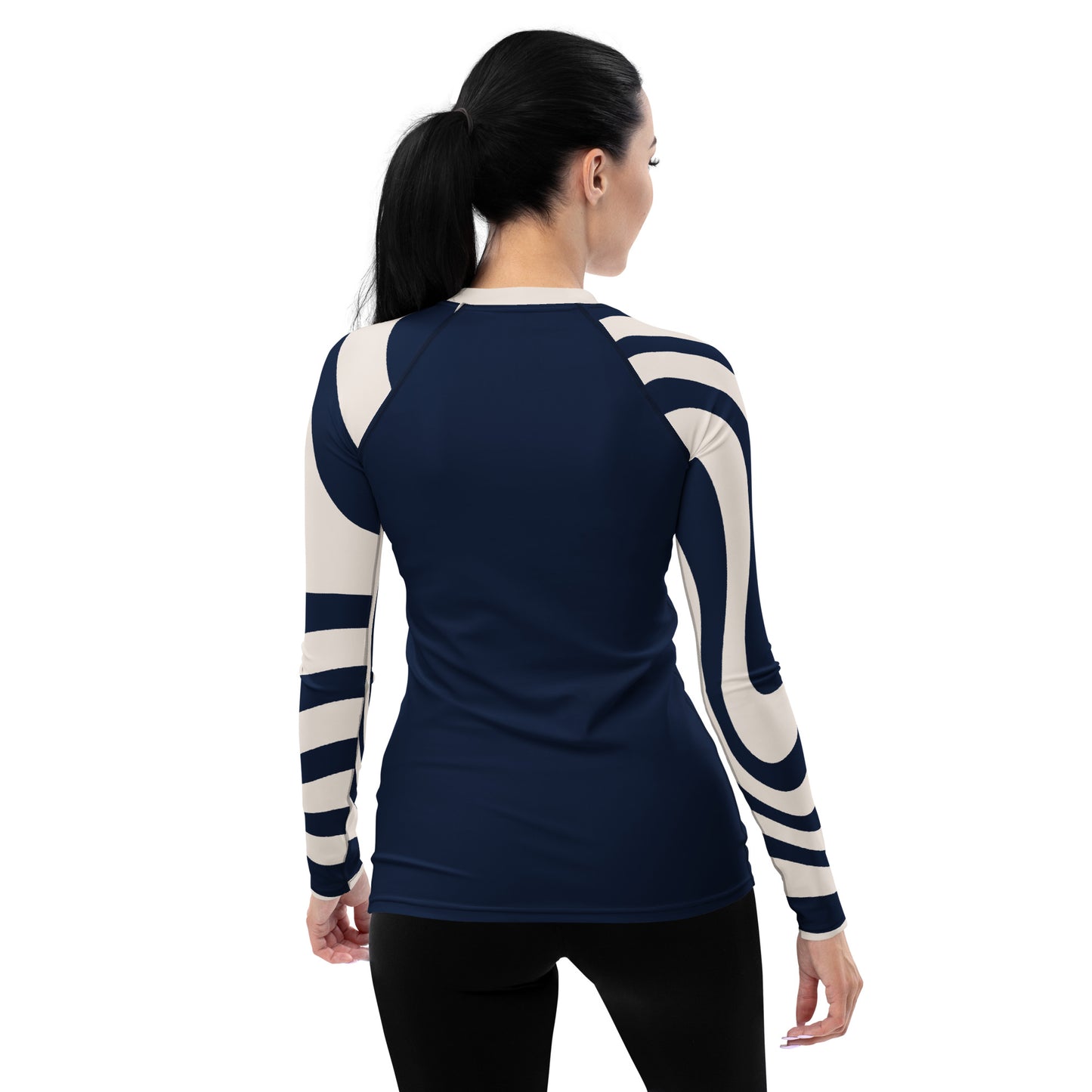 Bottom Time™ Eco-Friendly Women's Rash Guard Ocean, Stripes, Sets