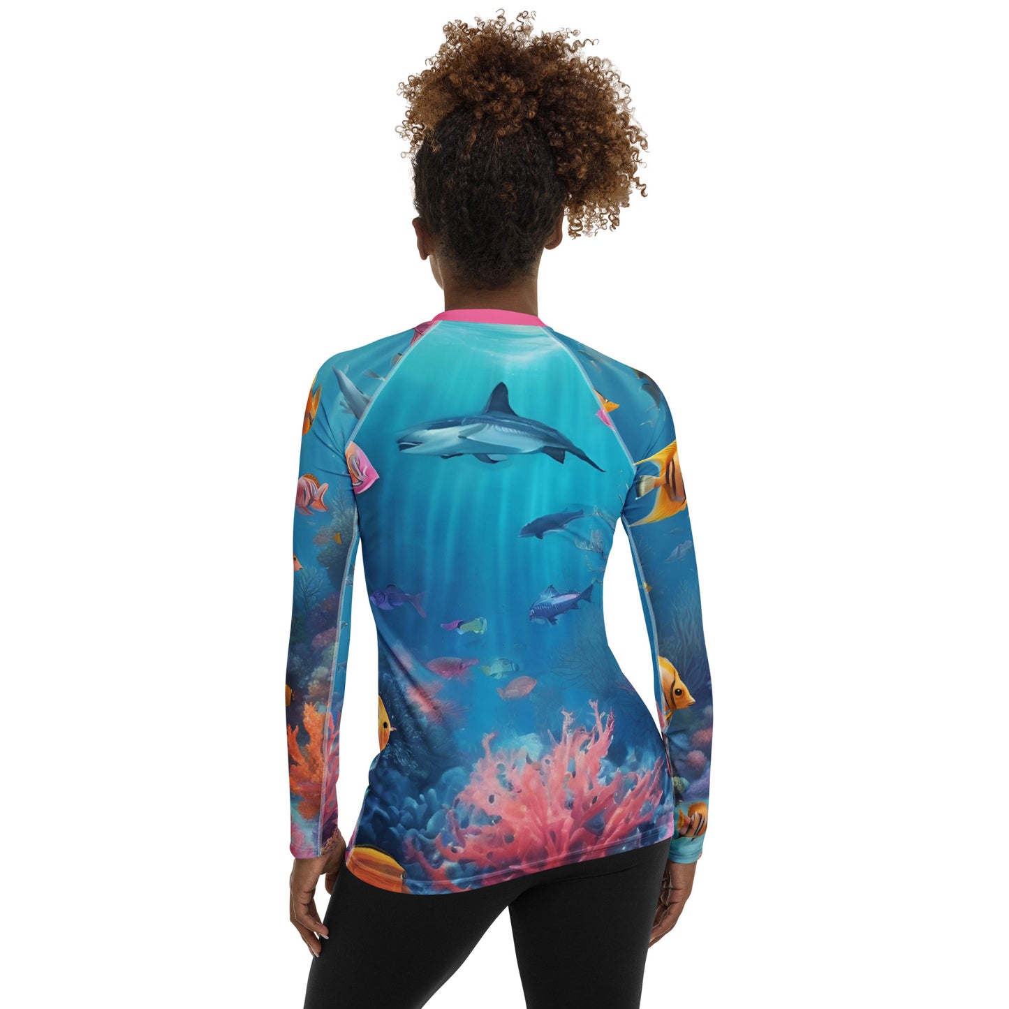 Bottom Time™ Eco-Friendly Women's Rash Guard, Sea Life, Sets, Custom