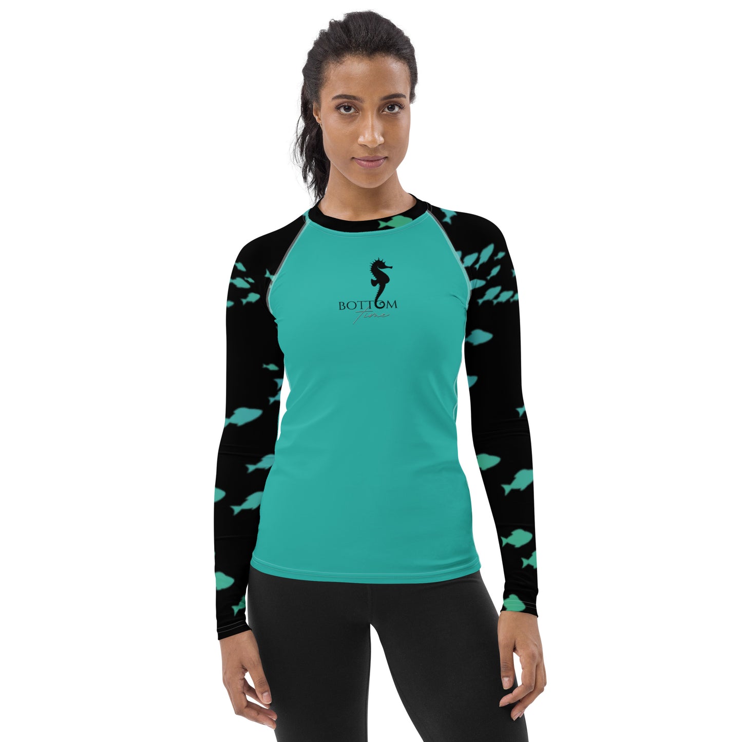 Bottom Time™ Eco-Friendly Women's Rash Guard Fish, Custom, Sets