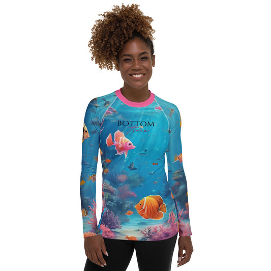 Bottom Time™ Eco-Friendly Women's Rash Guard, Sea Life, Sets, Custom