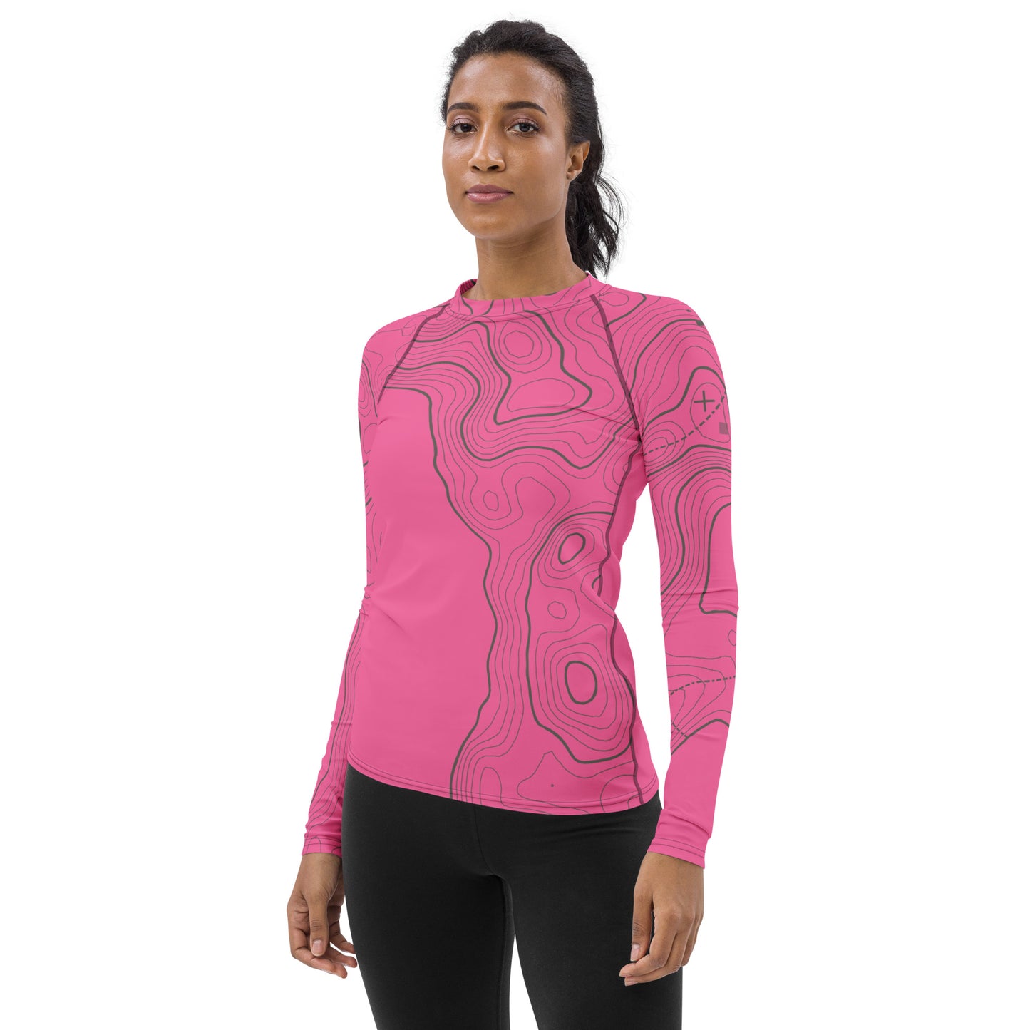 Bottom Time™ Eco-Friendly Women's Rash Guard, Ocean Floor, Pink, Sets