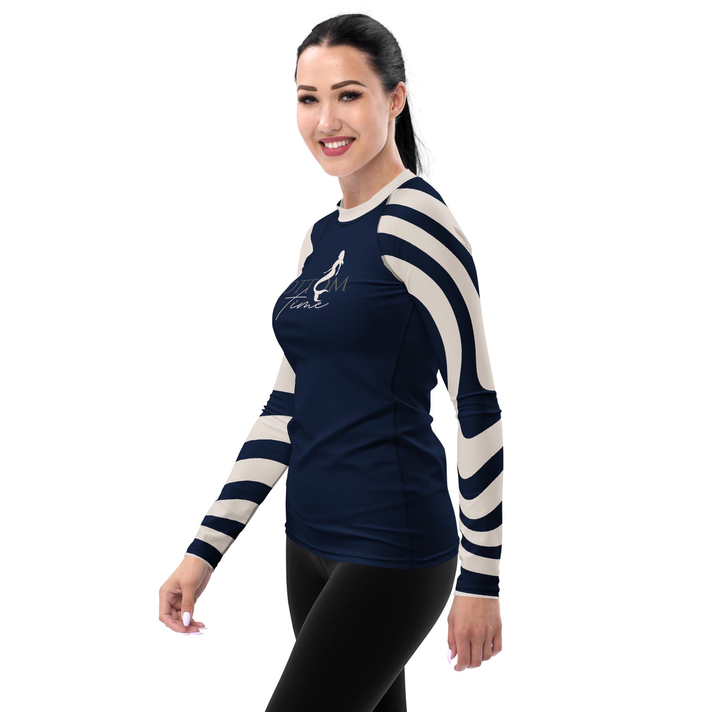 Bottom Time™ Eco-Friendly Women's Rash Guard Ocean, Stripes, Sets