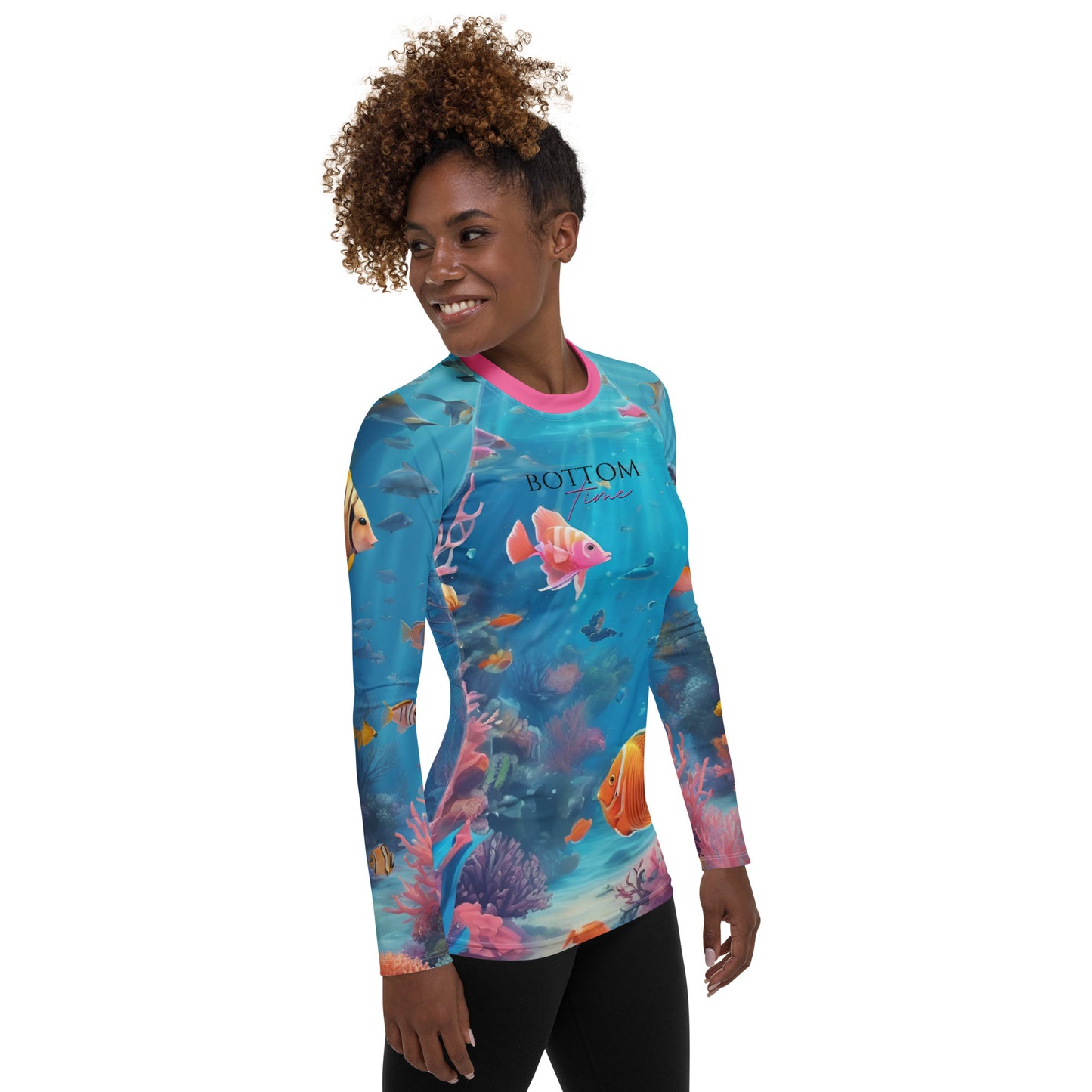 Bottom Time™ Eco-Friendly Women's Rash Guard, Sea Life, Sets, Custom