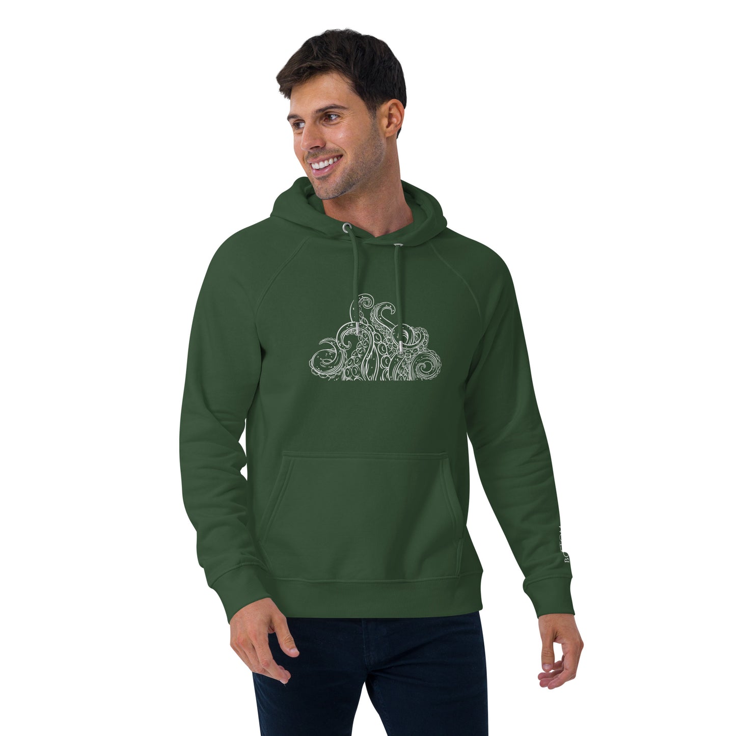 Bottom Time™ Eco-Friendly Unisex Hoodie, Octopus