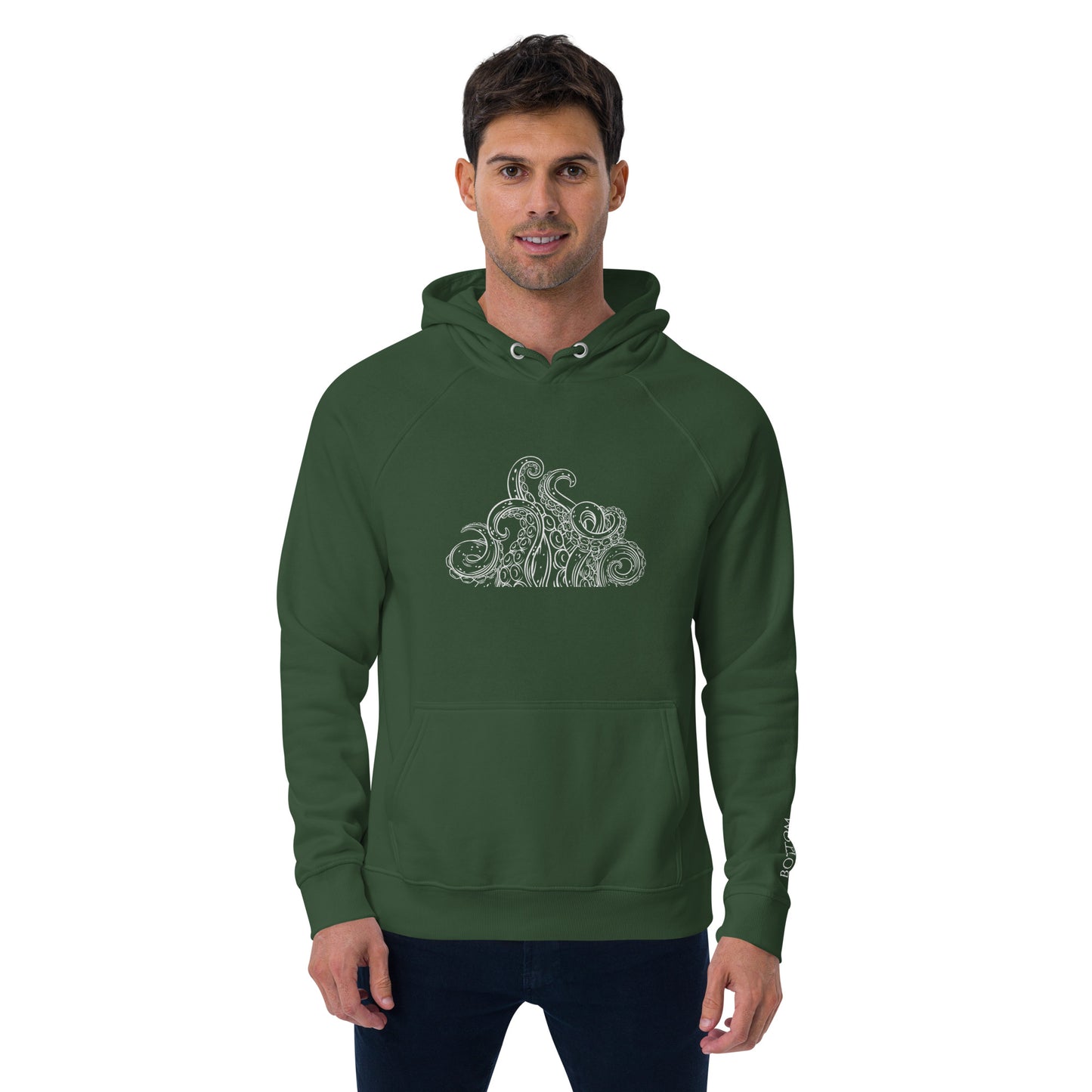 Bottom Time™ Eco-Friendly Unisex Hoodie, Octopus