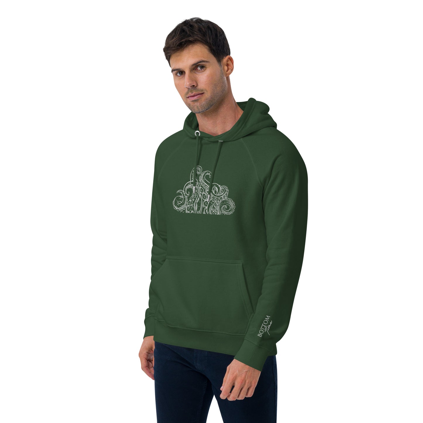 Bottom Time™ Eco-Friendly Unisex Hoodie, Octopus