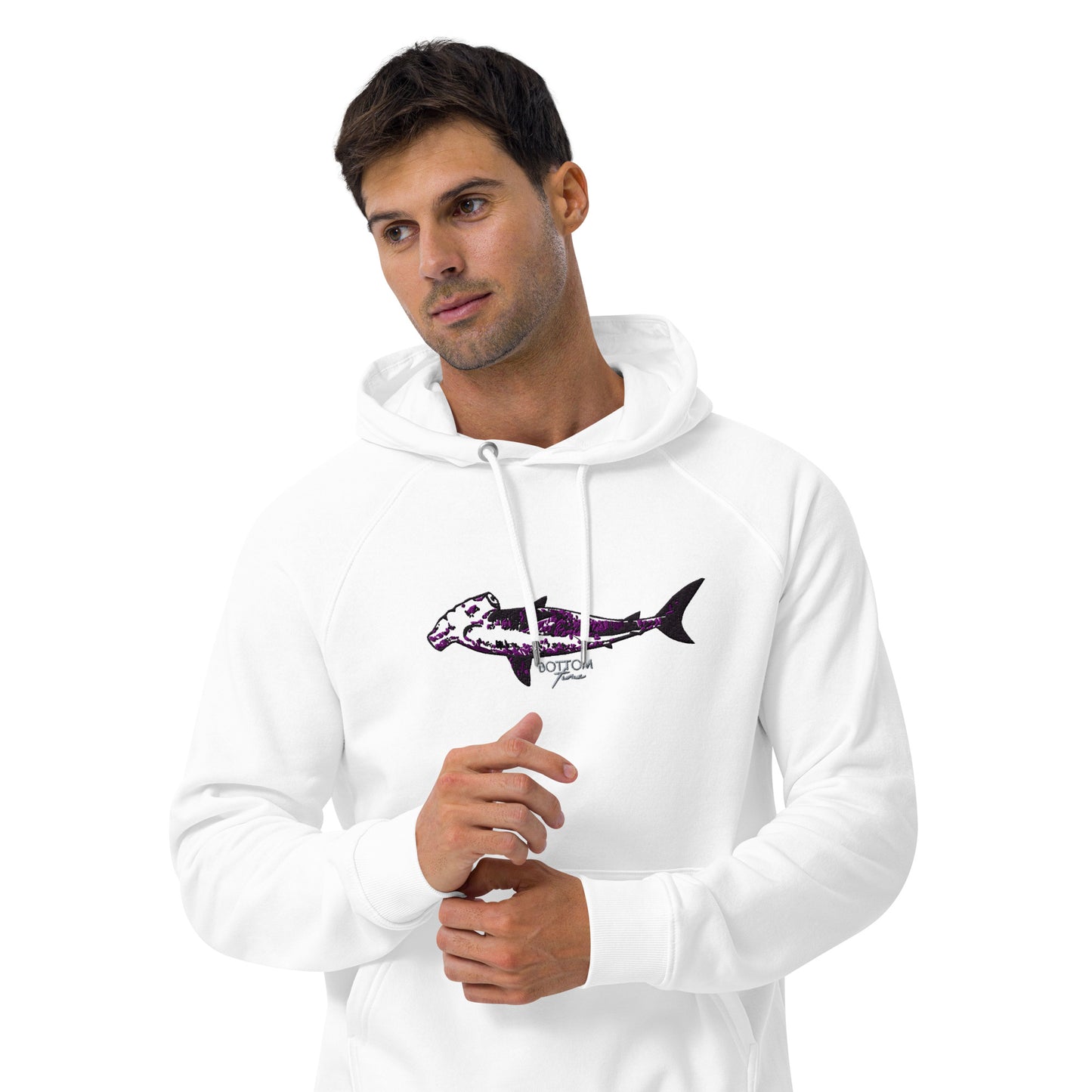 Bottom Time™ Eco-Friendly Unisex Hoodie, Hammerhead Shark