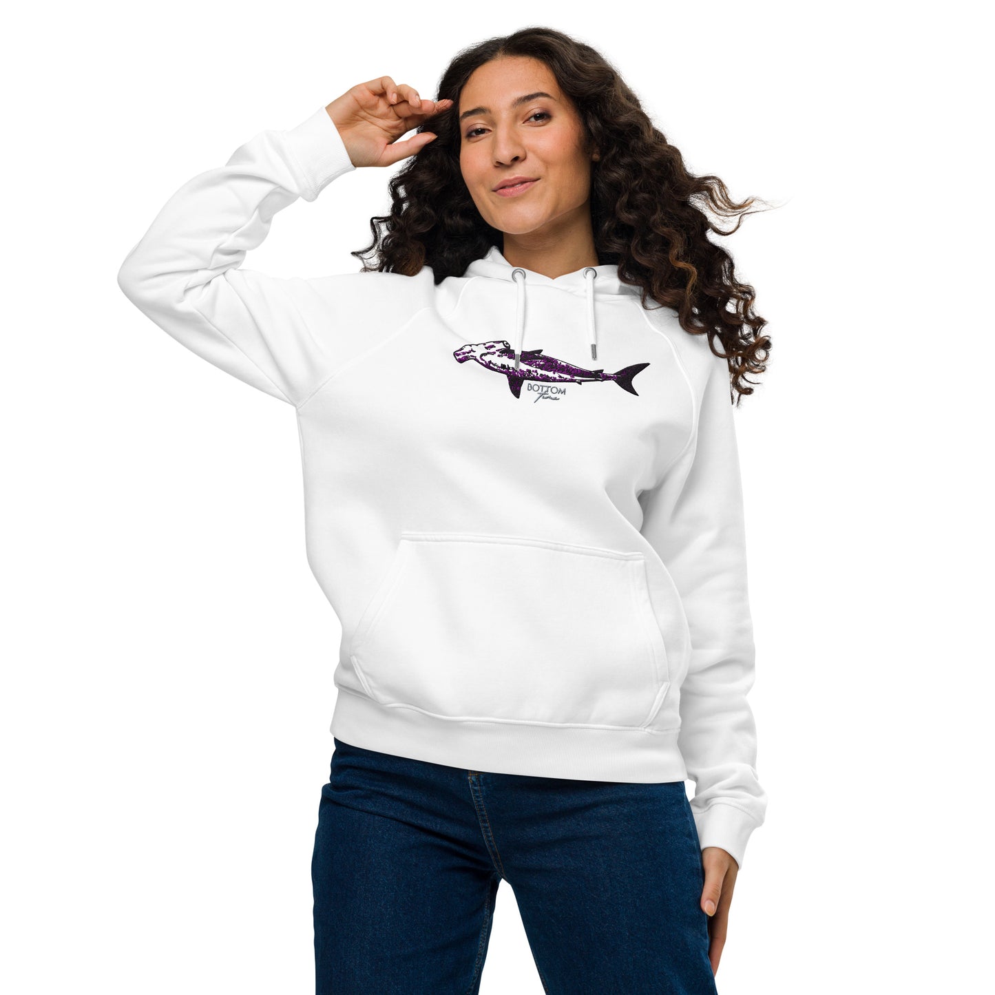 Bottom Time™ Eco-Friendly Unisex Hoodie, Hammerhead Shark