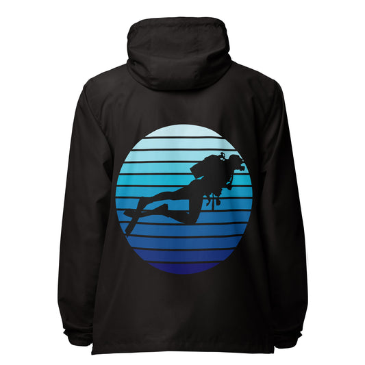 Black scuba diver rain jacket