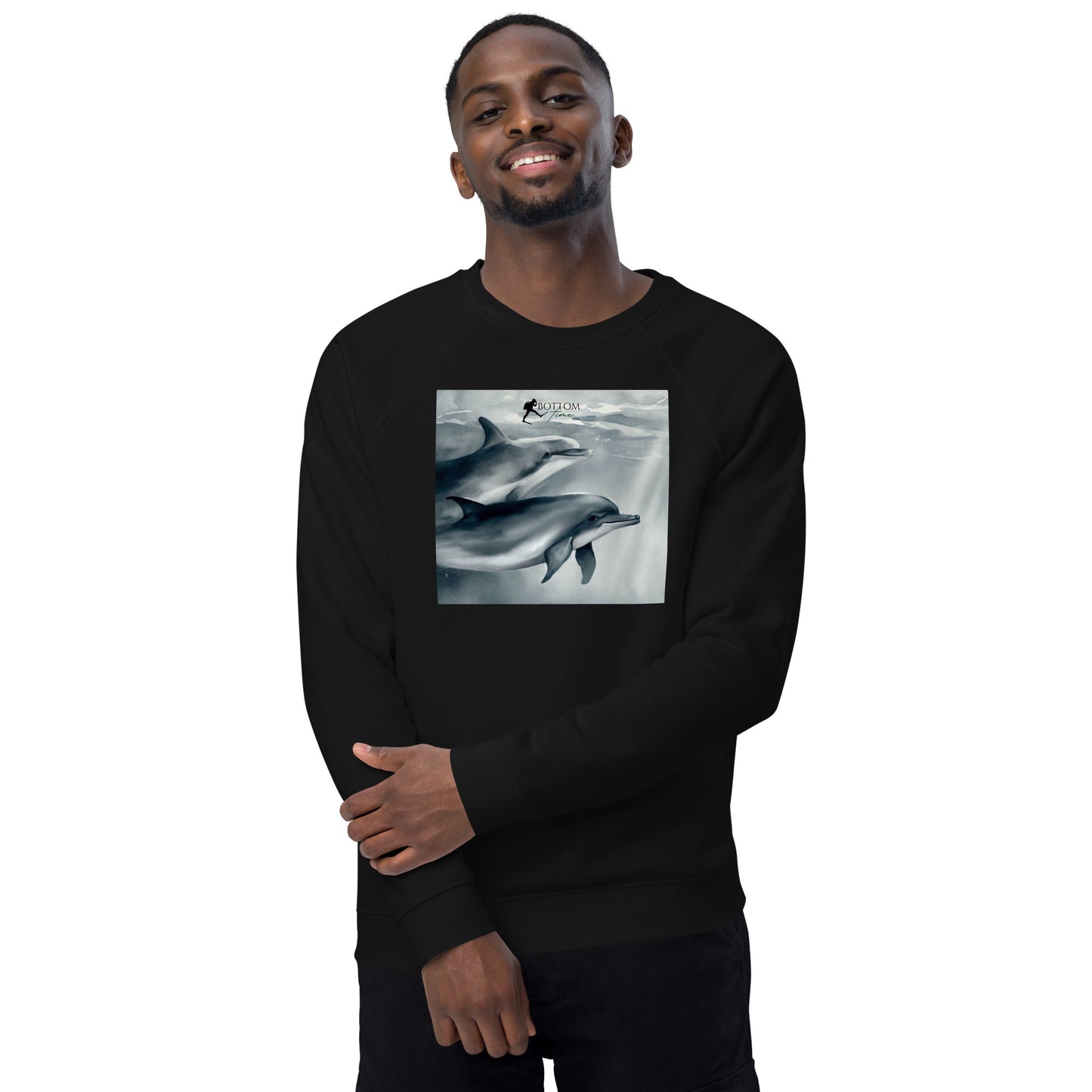 Bottom Time™ Eco-Friendly, Unisex Sweatshirt, Dolphin