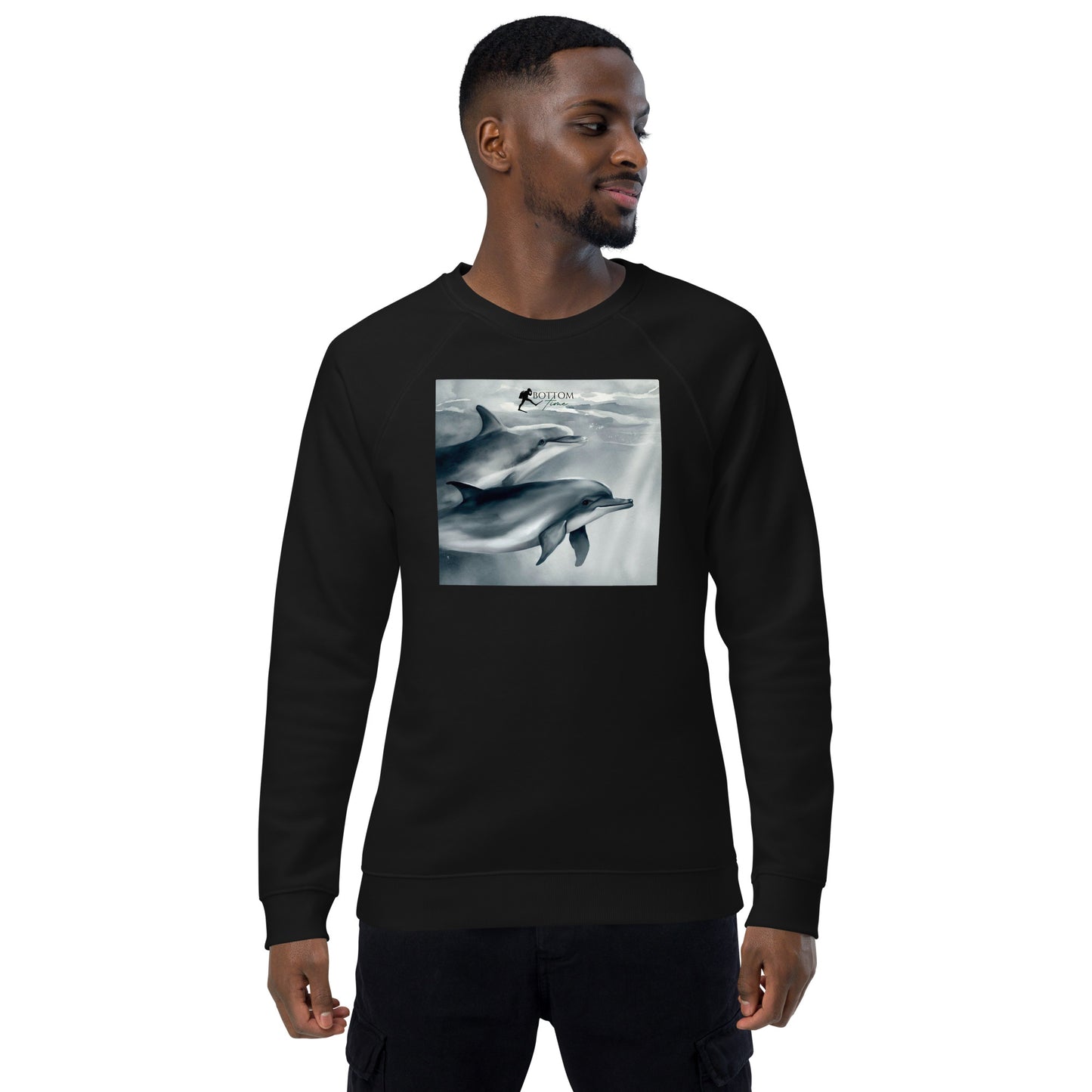 Bottom Time™ Eco-Friendly, Unisex Sweatshirt, Dolphin