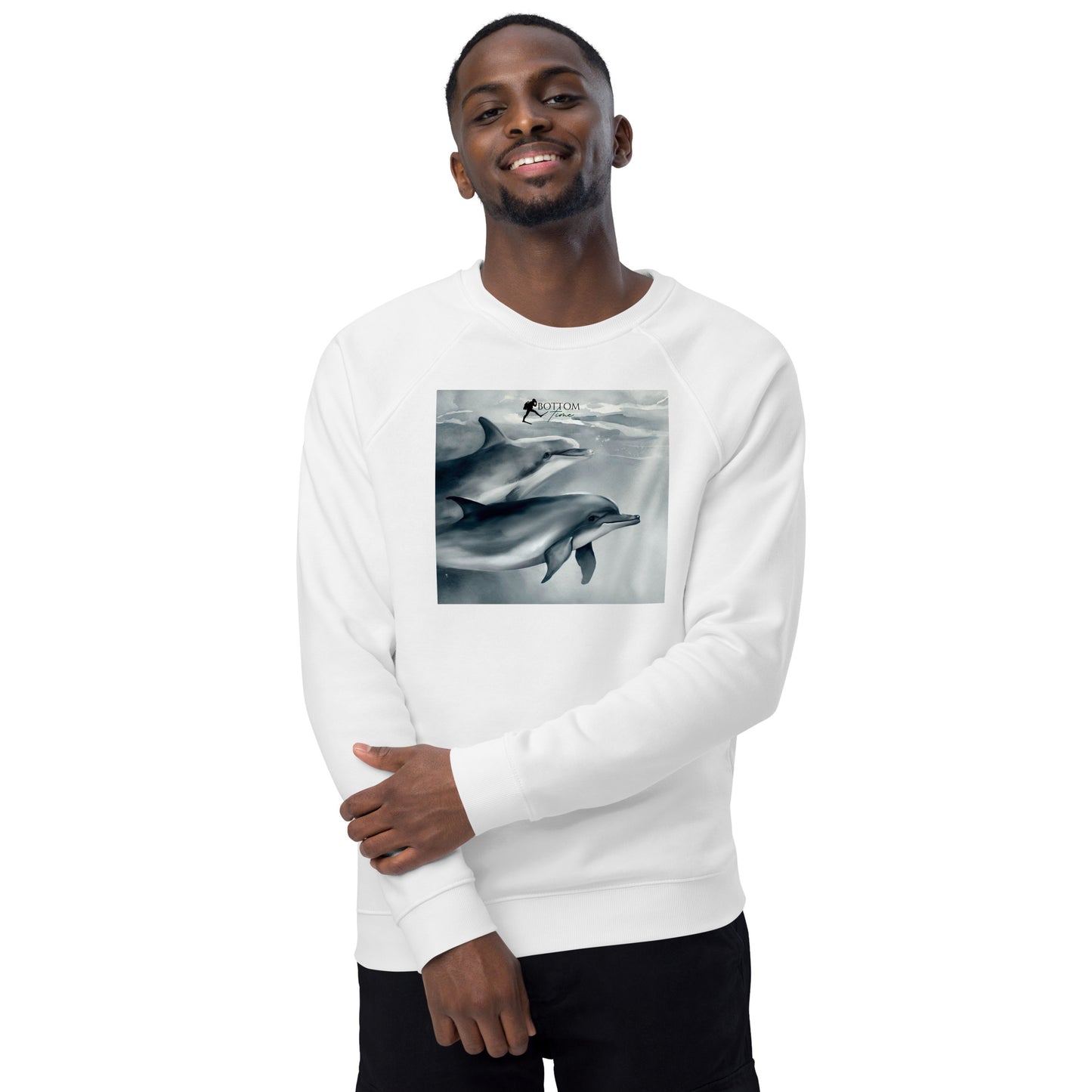 Bottom Time™ Eco-Friendly, Unisex Sweatshirt, Dolphin