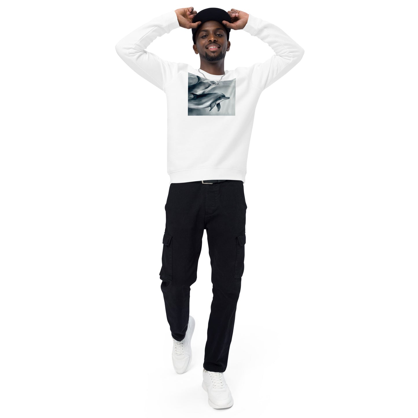 Bottom Time™ Eco-Friendly, Unisex Sweatshirt, Dolphin