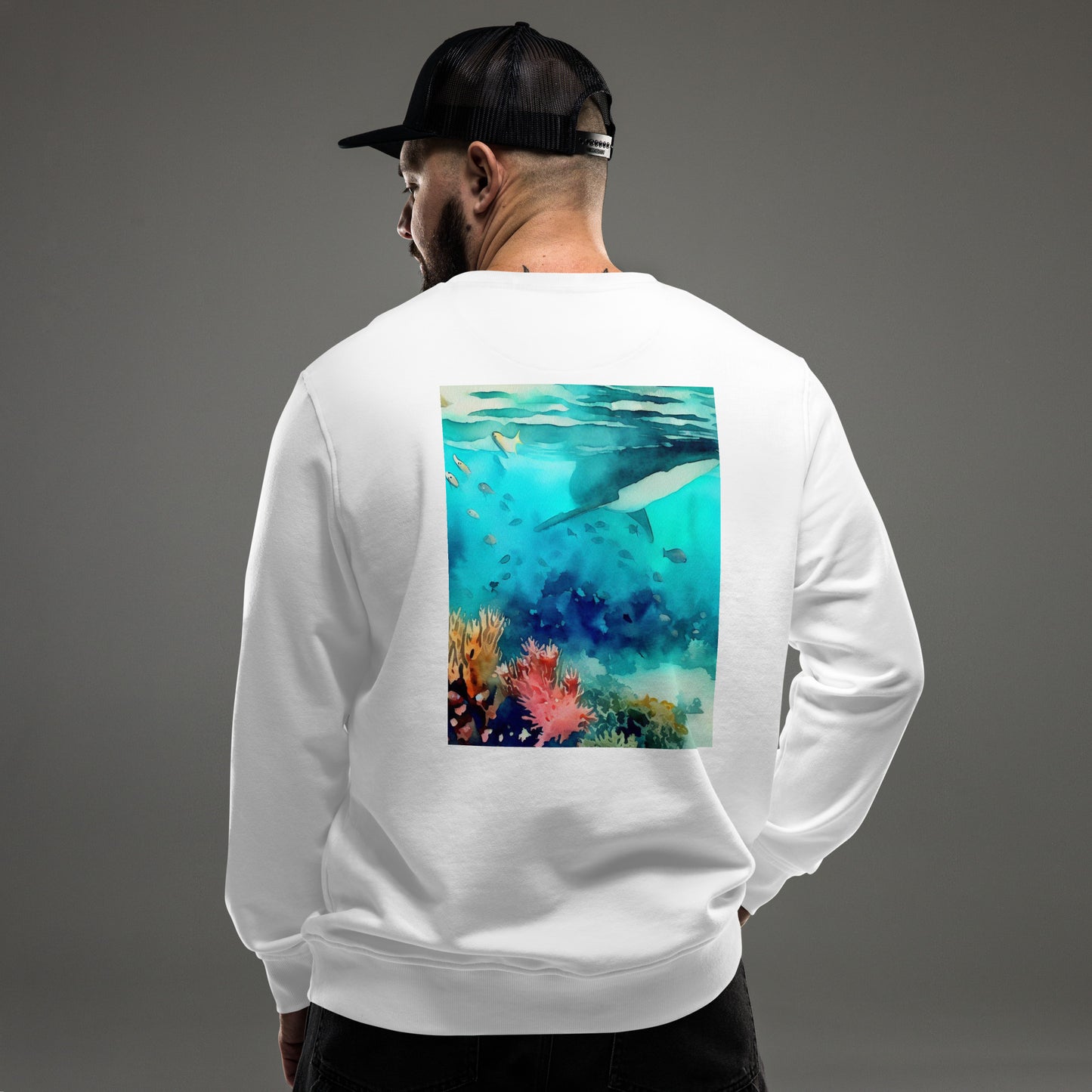 Bottom Time™ Eco-Friendly, Unisex Sweatshirt, Whale