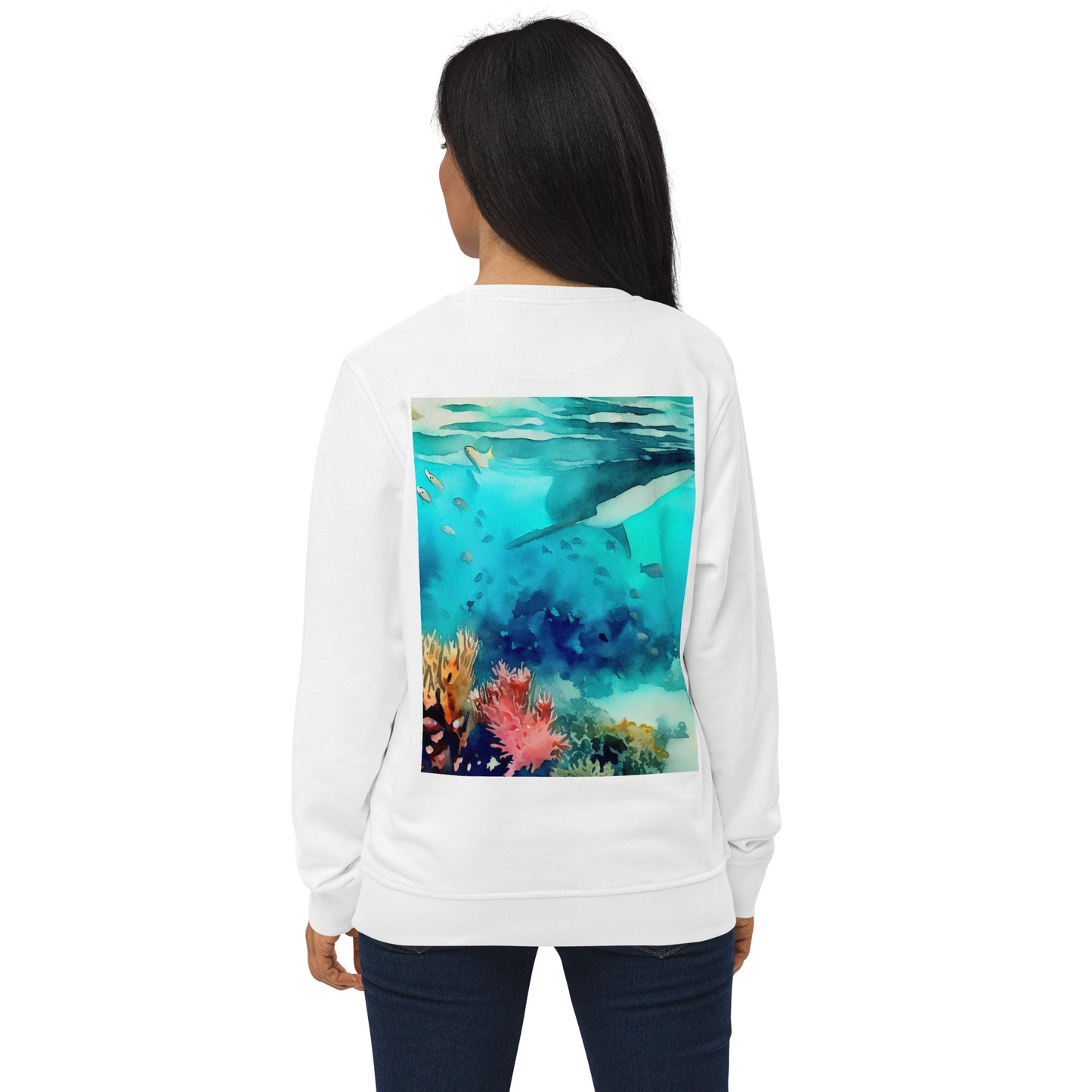 Bottom Time™ Eco-Friendly, Unisex Sweatshirt, Whale