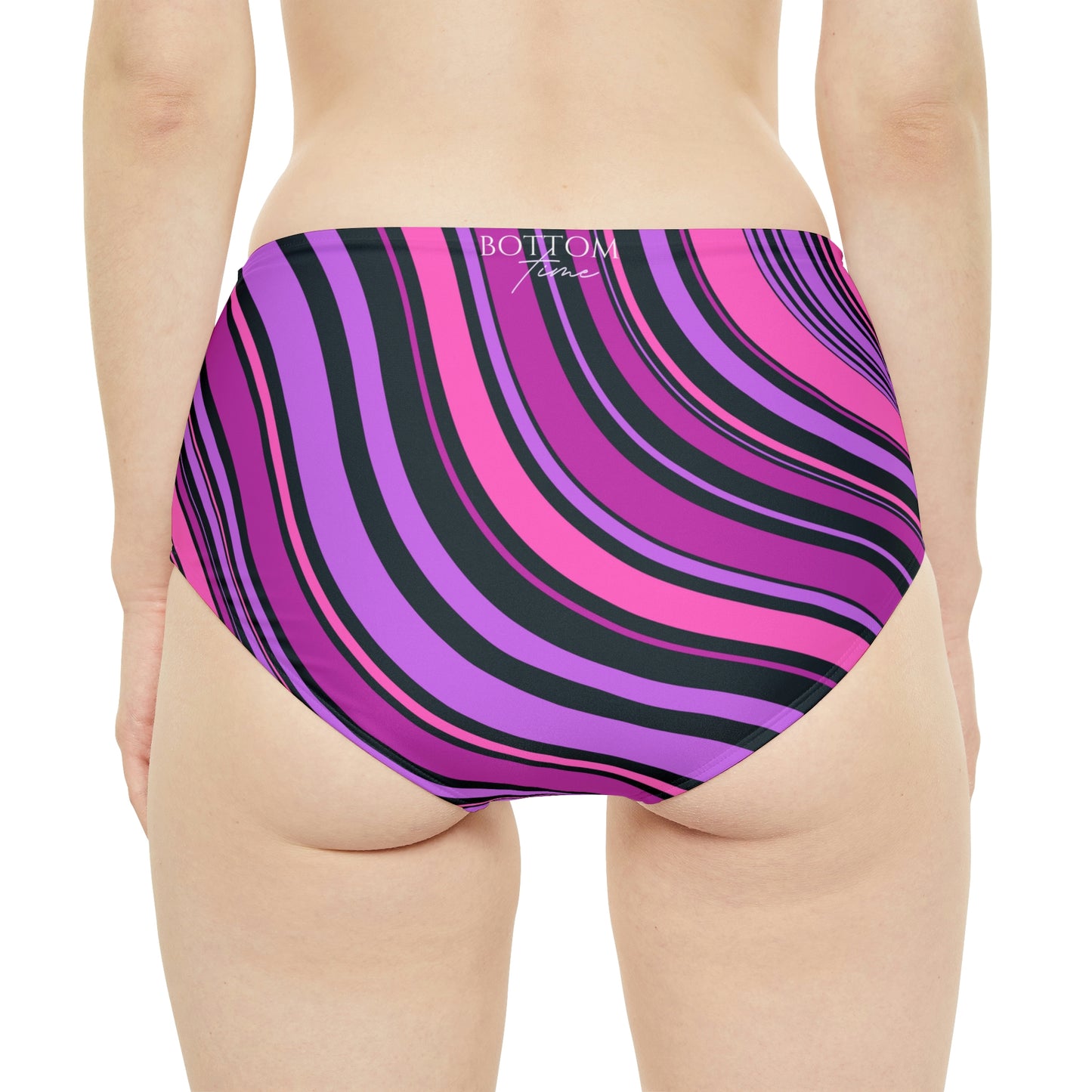 Bottom Time™ Eco-Friendly Recycled High-Waisted Bikini, Stripes