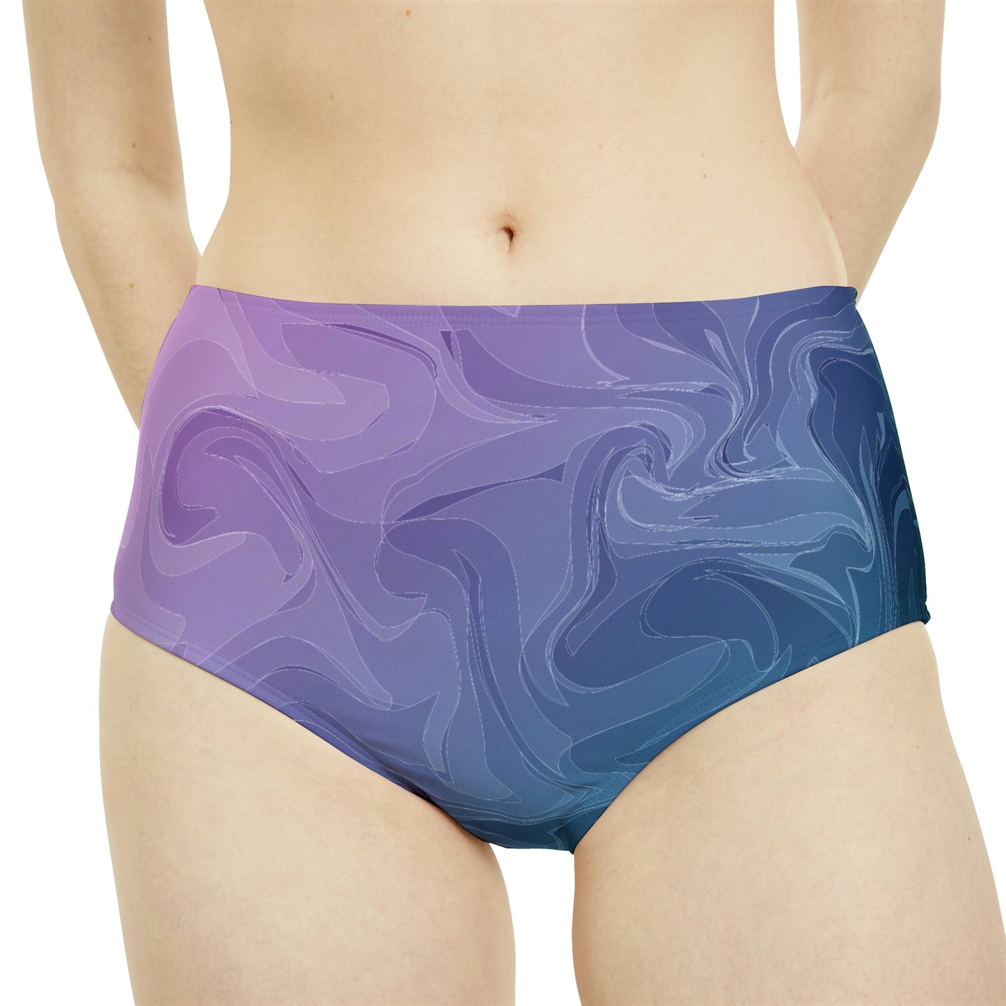 Bottom Time™ Eco-Friendly Recycled High-Waisted Bikini, Waves,