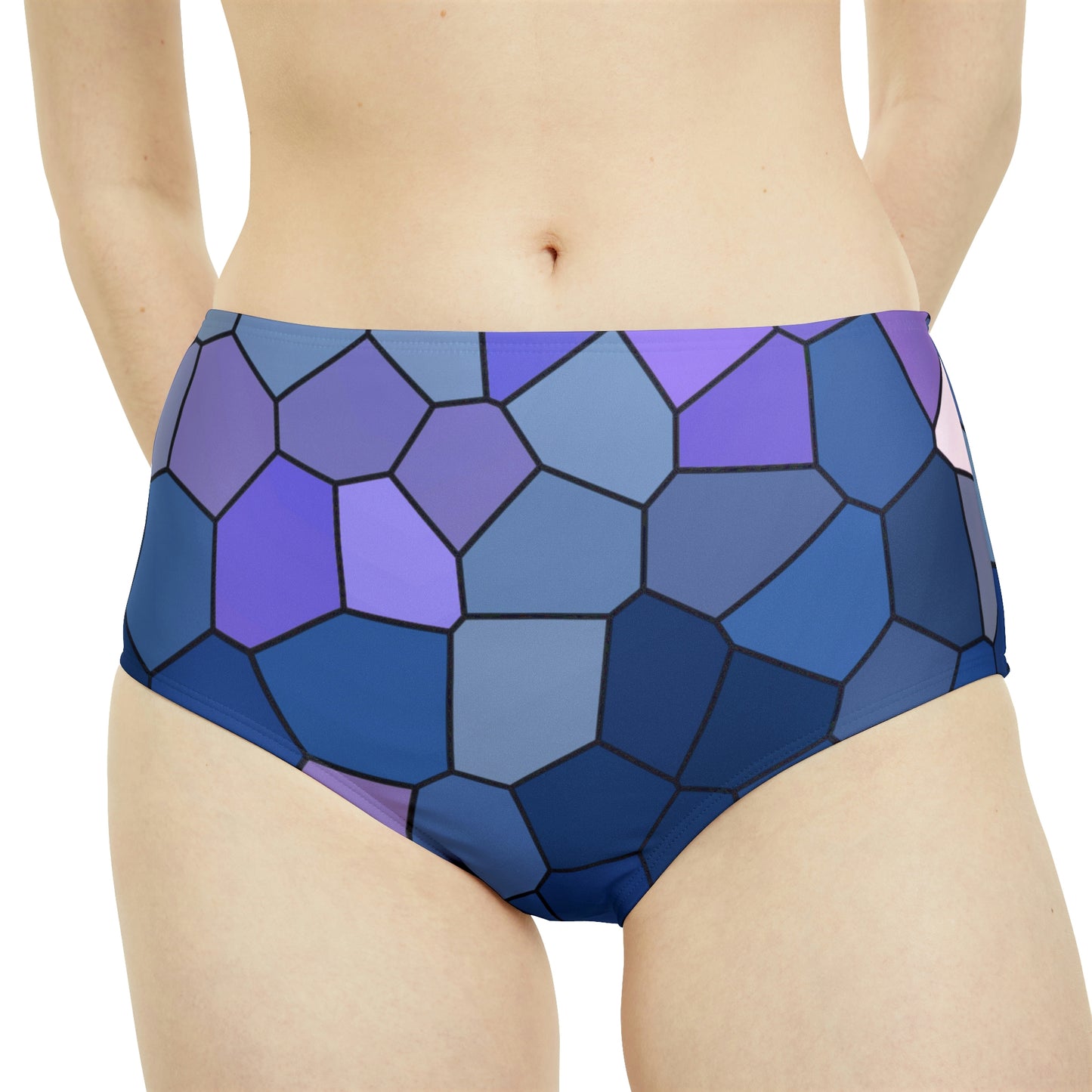 Bottom Time™ Eco-Friendly Recycled High-Waisted Bikini, Mosaic