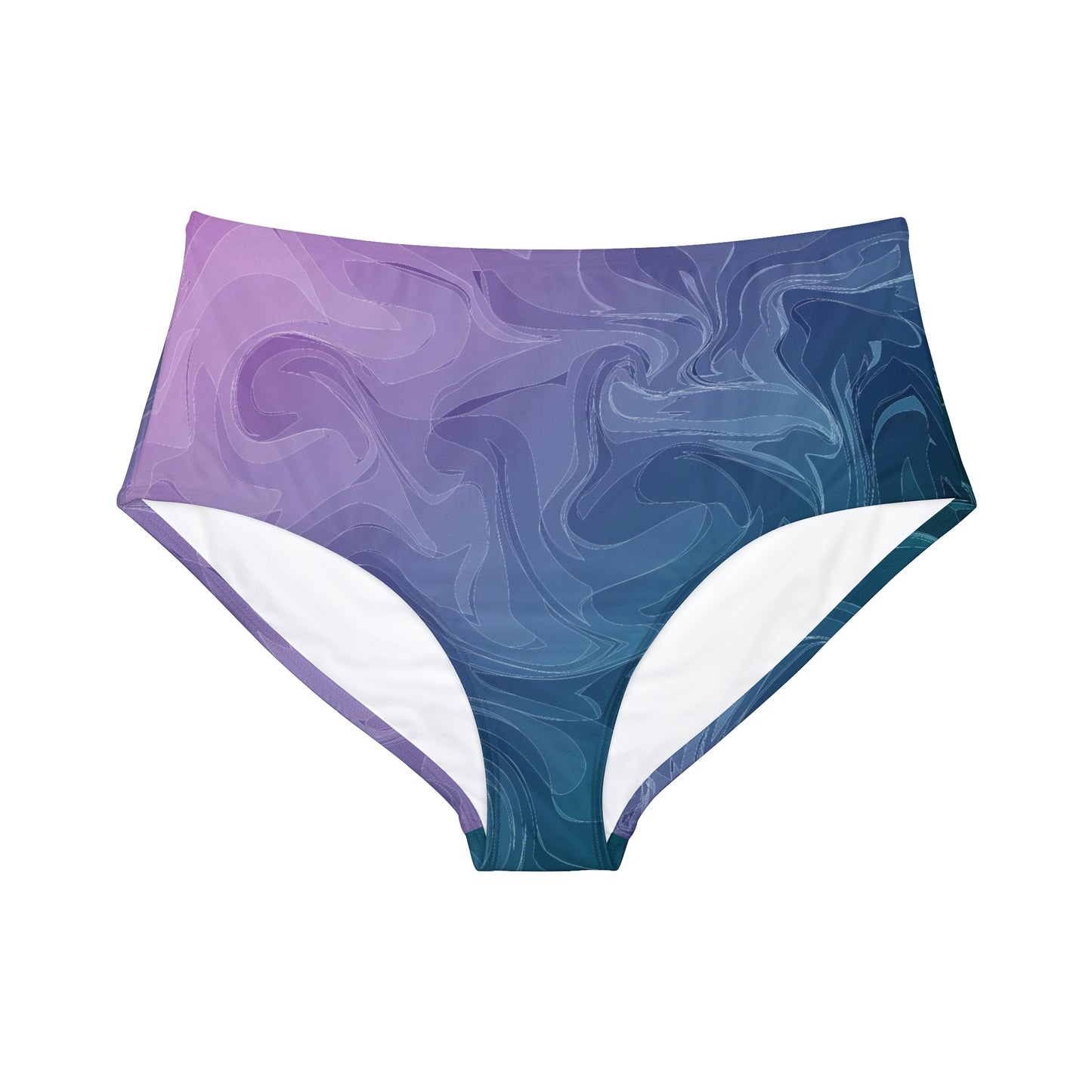 Bottom Time™ Eco-Friendly Recycled High-Waisted Bikini, Waves,