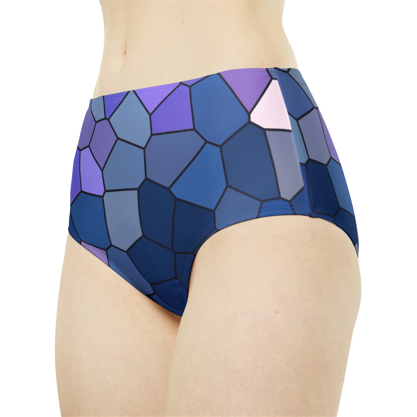 Bottom Time™ Eco-Friendly Recycled High-Waisted Bikini, Mosaic