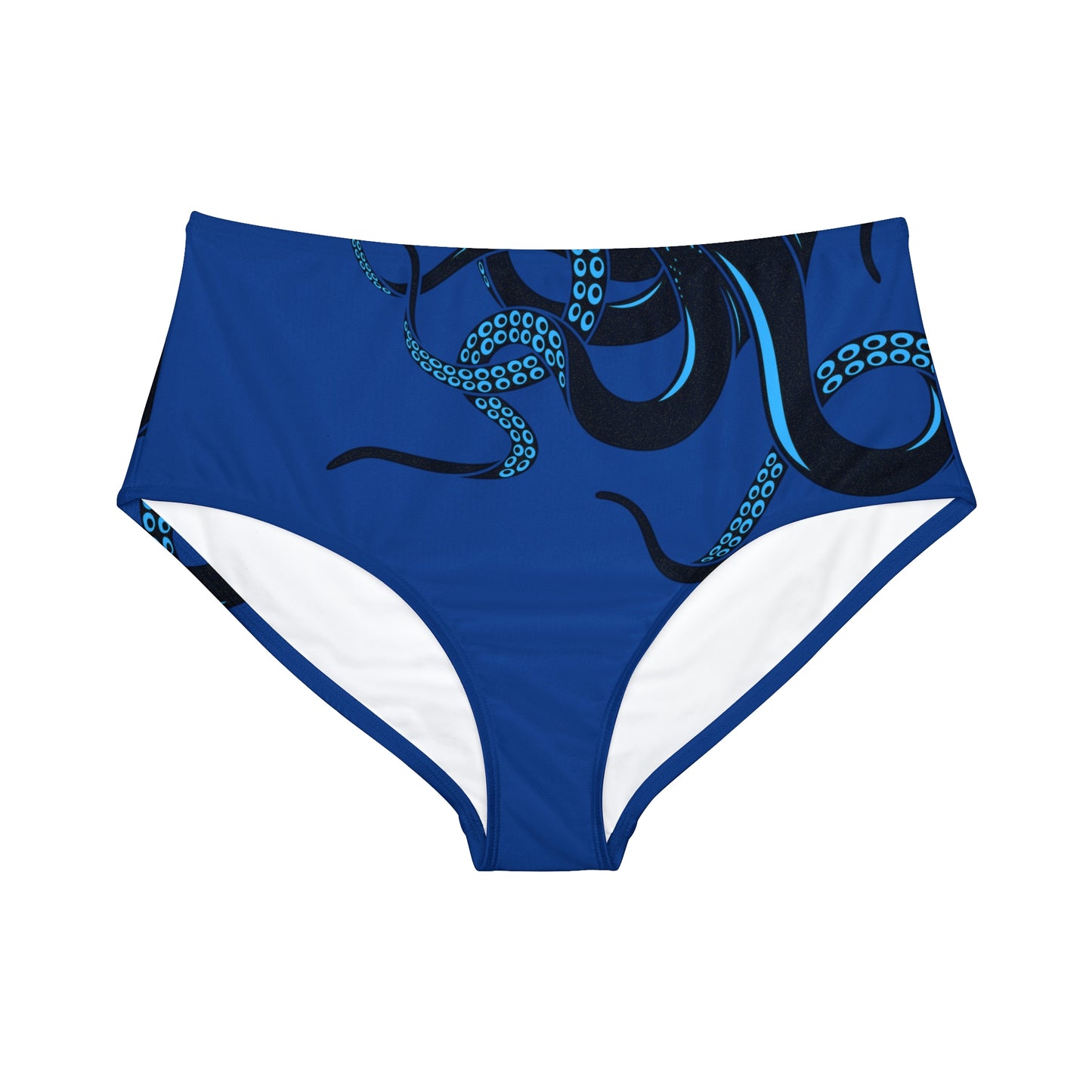 Bottom Time™ Eco-Friendly High-Waist Hipster Bikini Bottom, Octopus