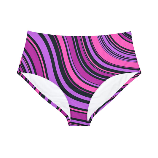 Bottom Time™ Eco-Friendly Recycled High-Waisted Bikini, Stripes