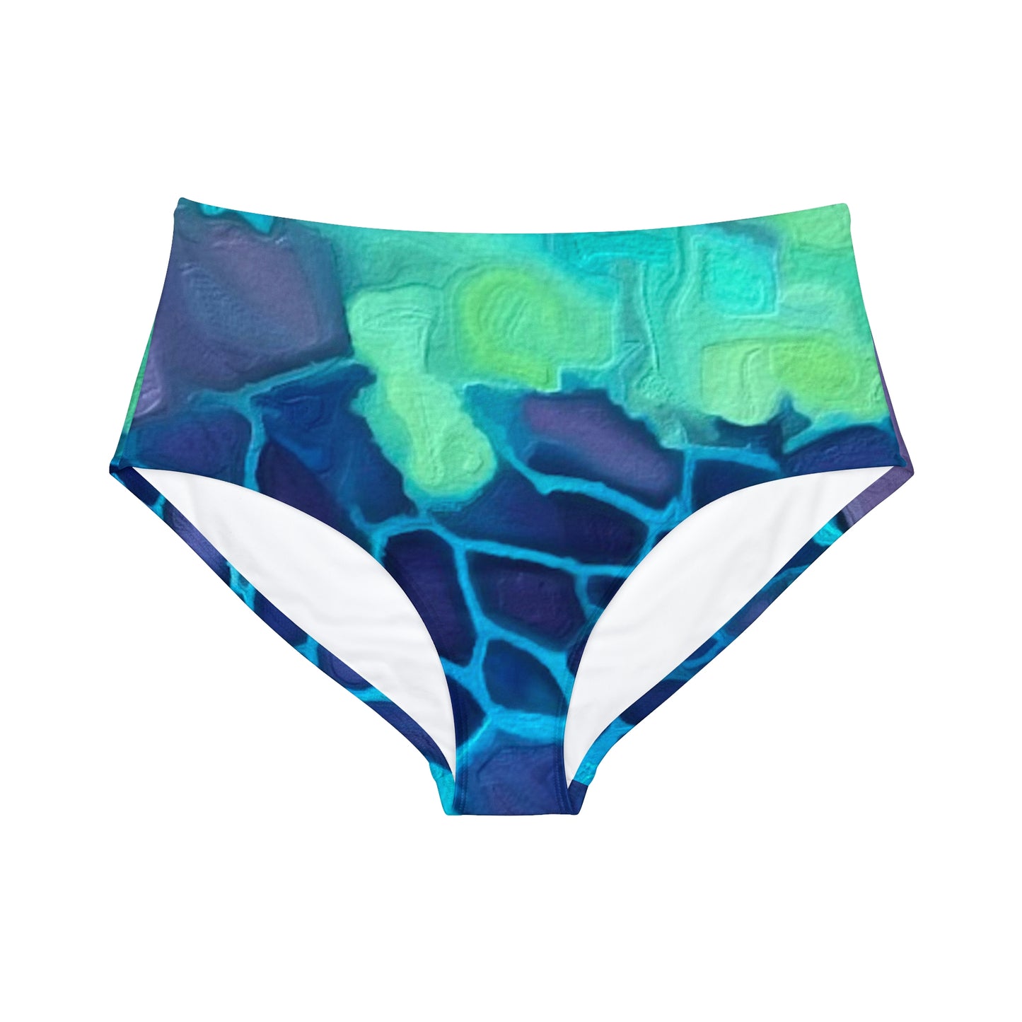 Bottom Time™ Eco-Friendly High-Waist Hipster Bikini Bottom, Sea turtle