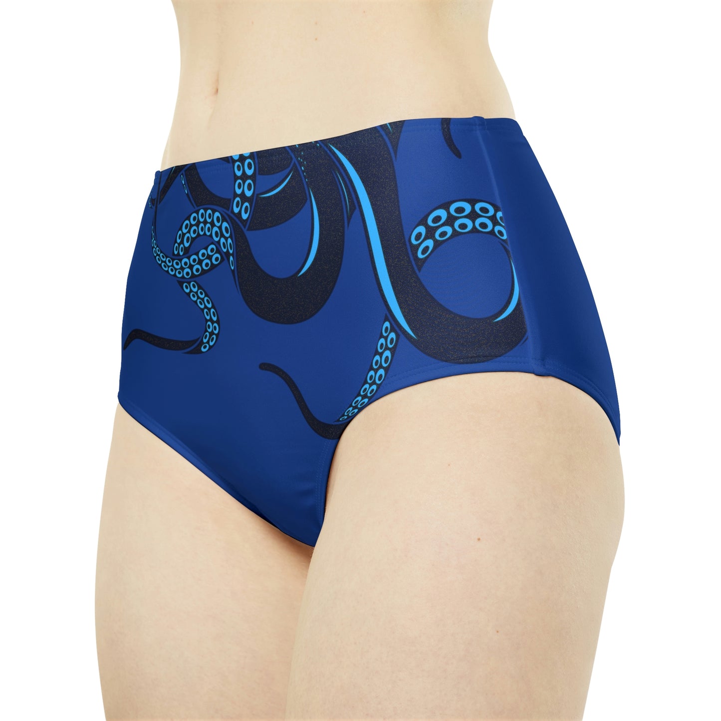 Bottom Time™ Eco-Friendly High-Waist Hipster Bikini Bottom, Octopus