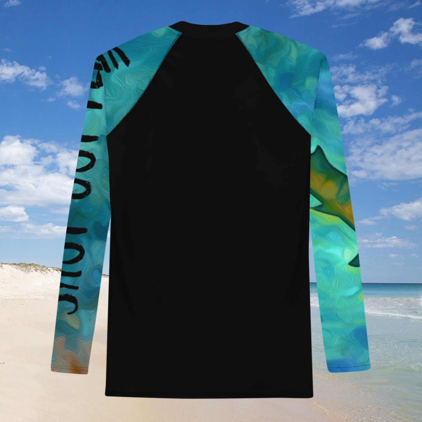 Bottom Time™ Eco-Friendly Men's Rash Guard, Shark