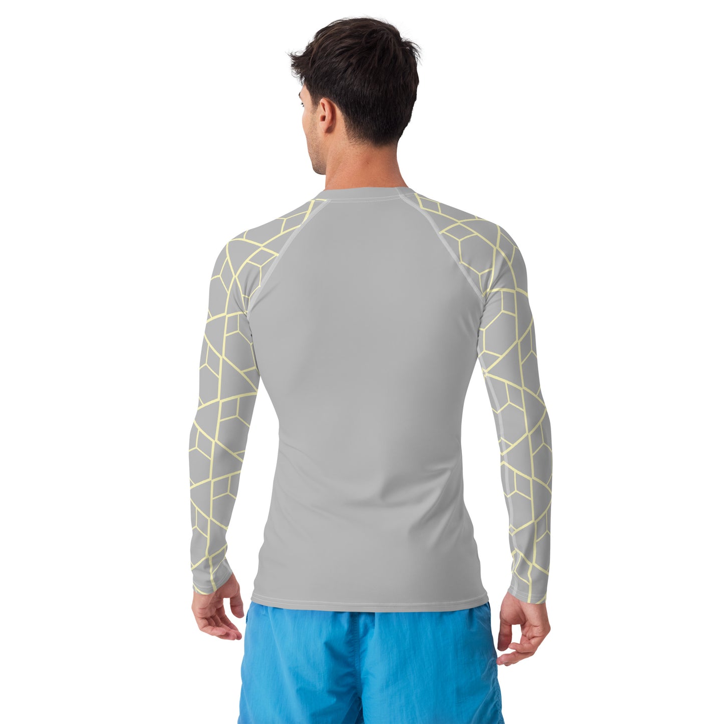 Bottom Time™ Eco-Friendly Men's Rash Guard, Ocean, Puffer Fish