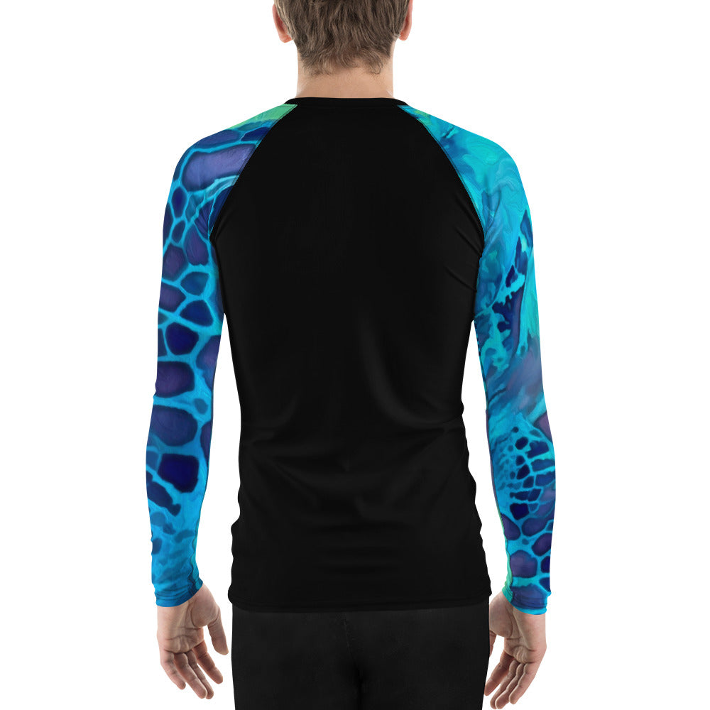 Bottom Time™ Eco-Friendly Men's Rash Guard, Ocean, Sea Turtle, Sets