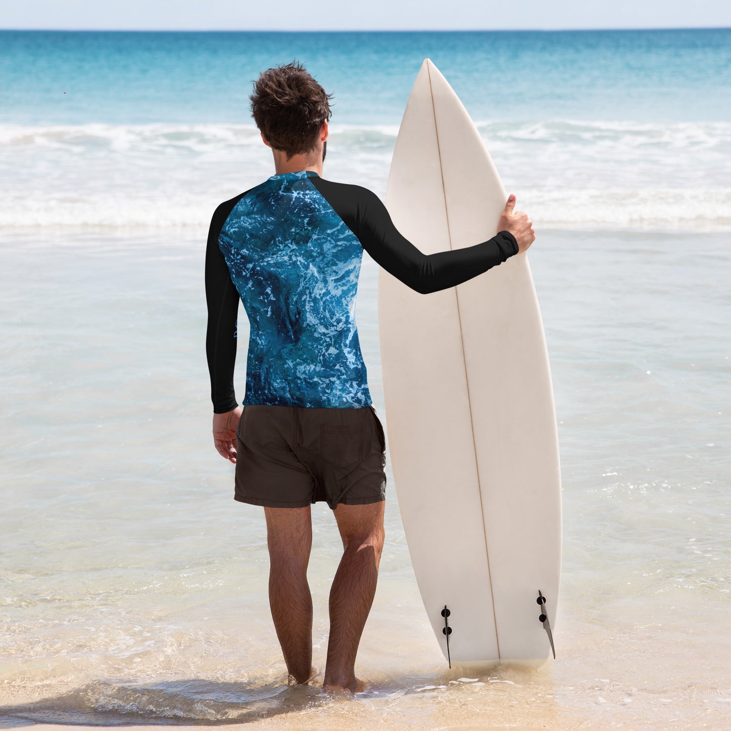 Bottom Time™ Eco-Friendly Men's Rash Guard, Ocean, Water, Sets